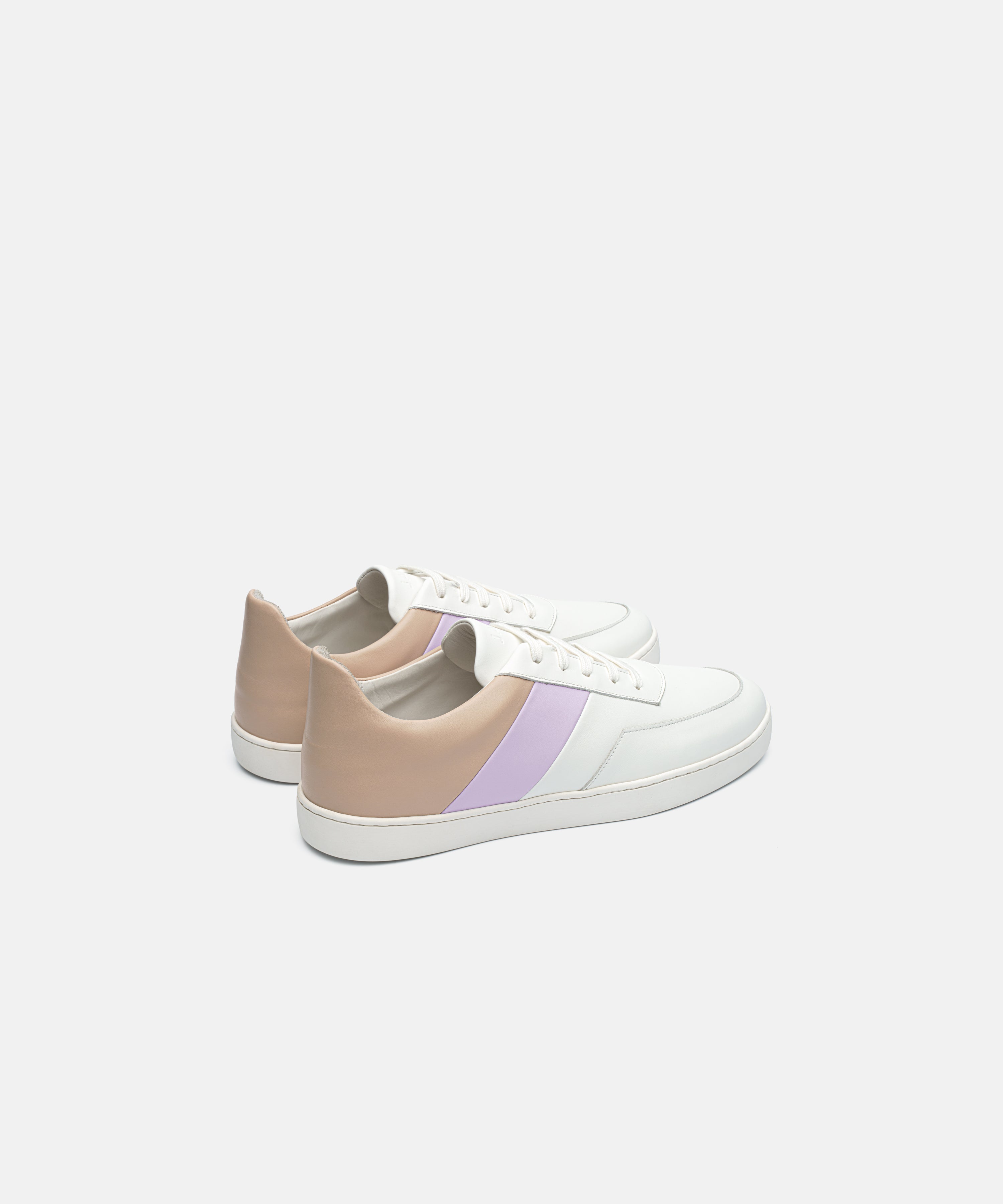 Jak Atlas Low II sneakers cuir nude lilas