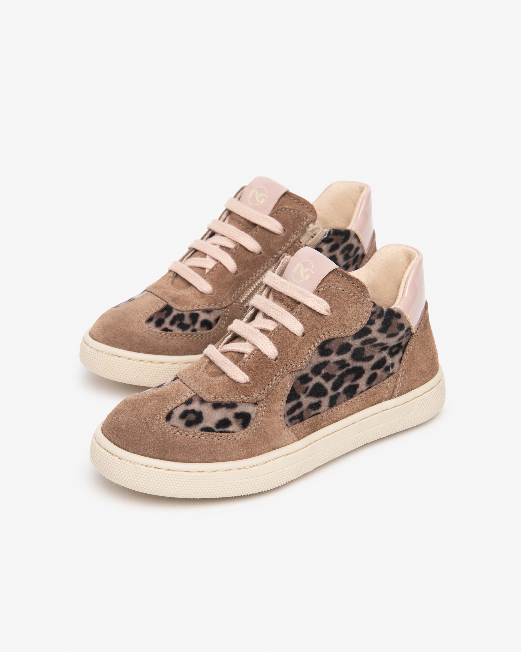 NeroGiardini Sneakers fille cuir velours léopard pointure 28