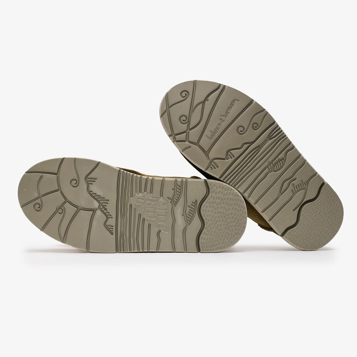 Satorisan Uwabaki Clog Suede sabots Thunderbolt daim mixte