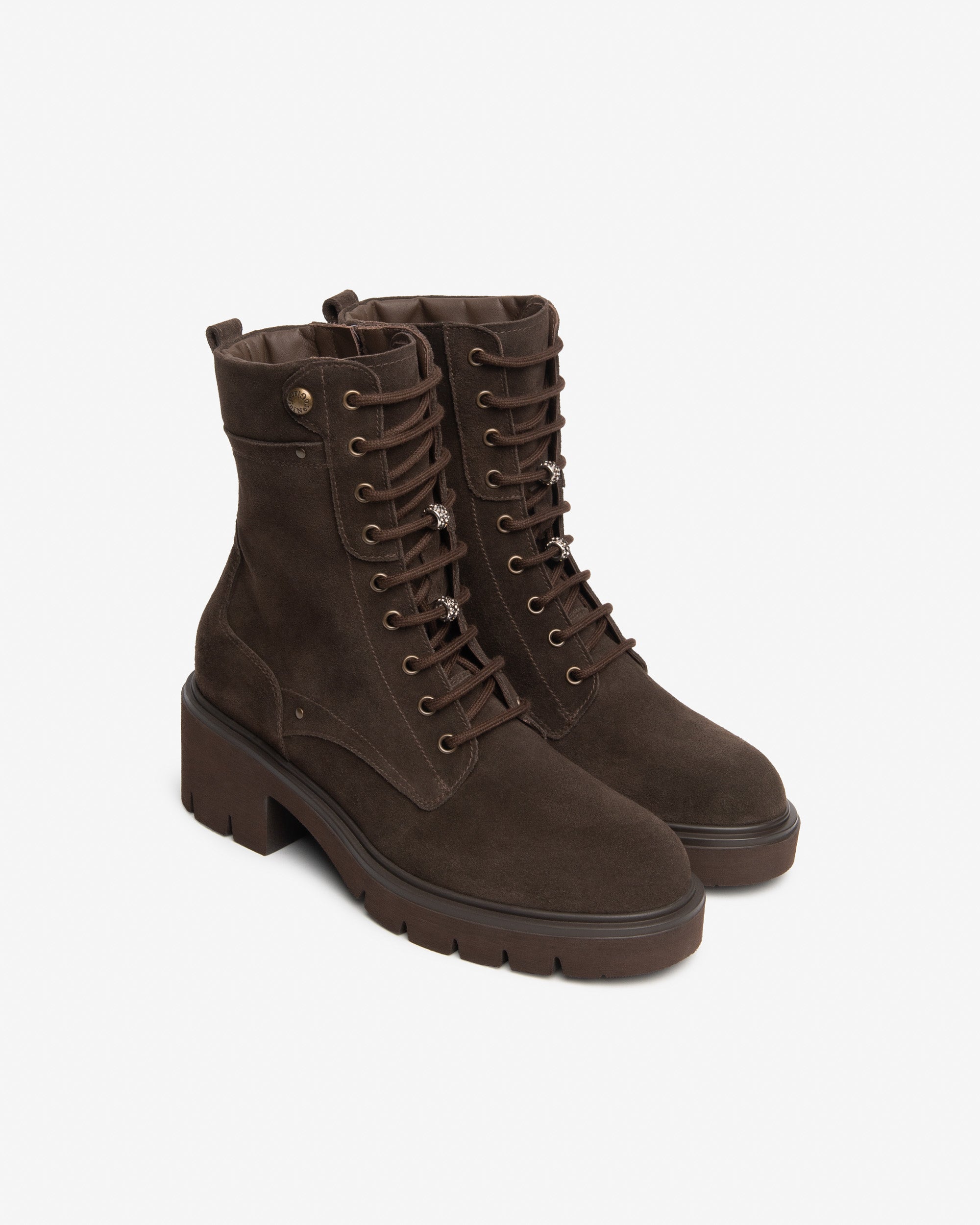 NeroGiardini Bottines Motardes Daim Femme 60 mm