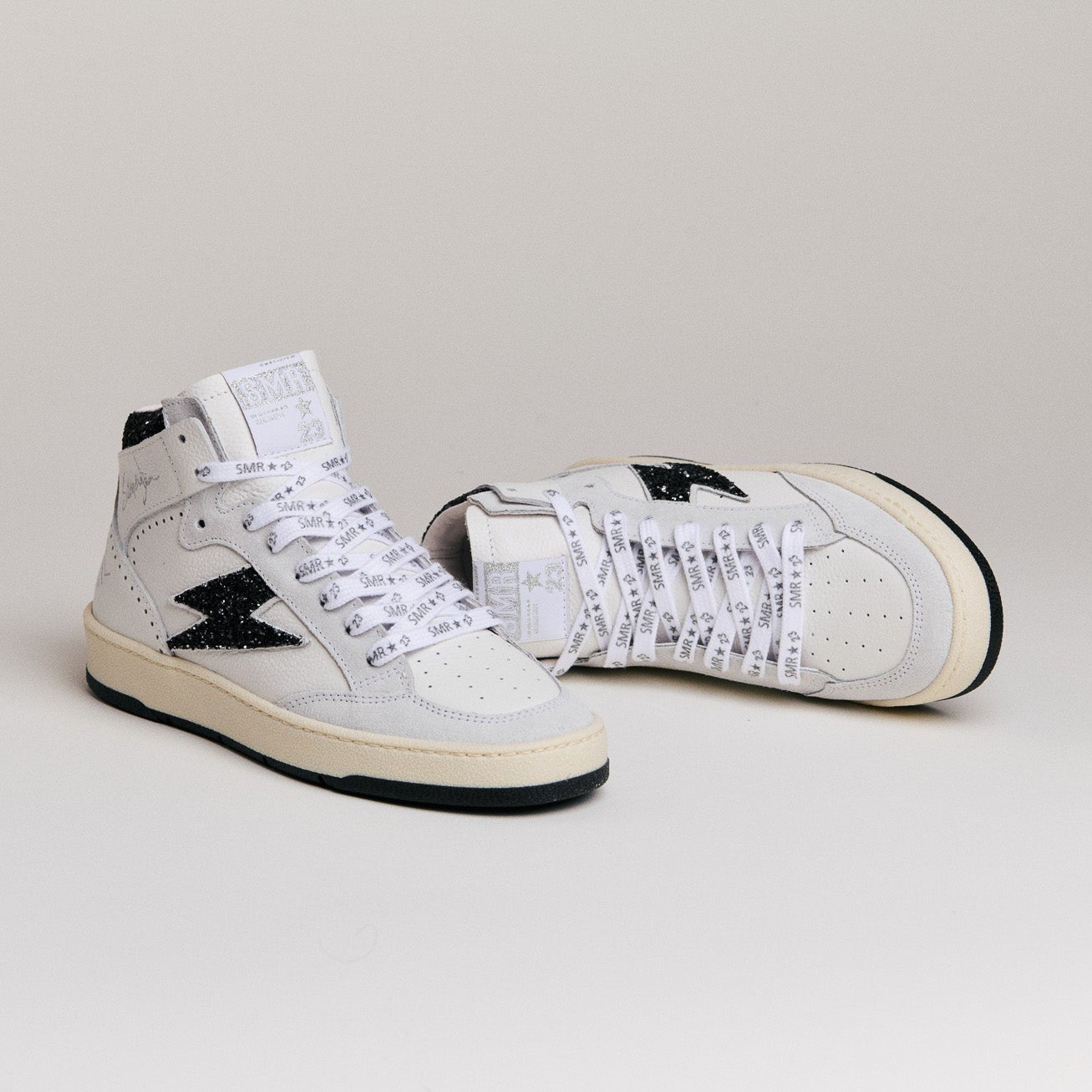 Semerdjian Braga D592 baskets montantes cuir blanc