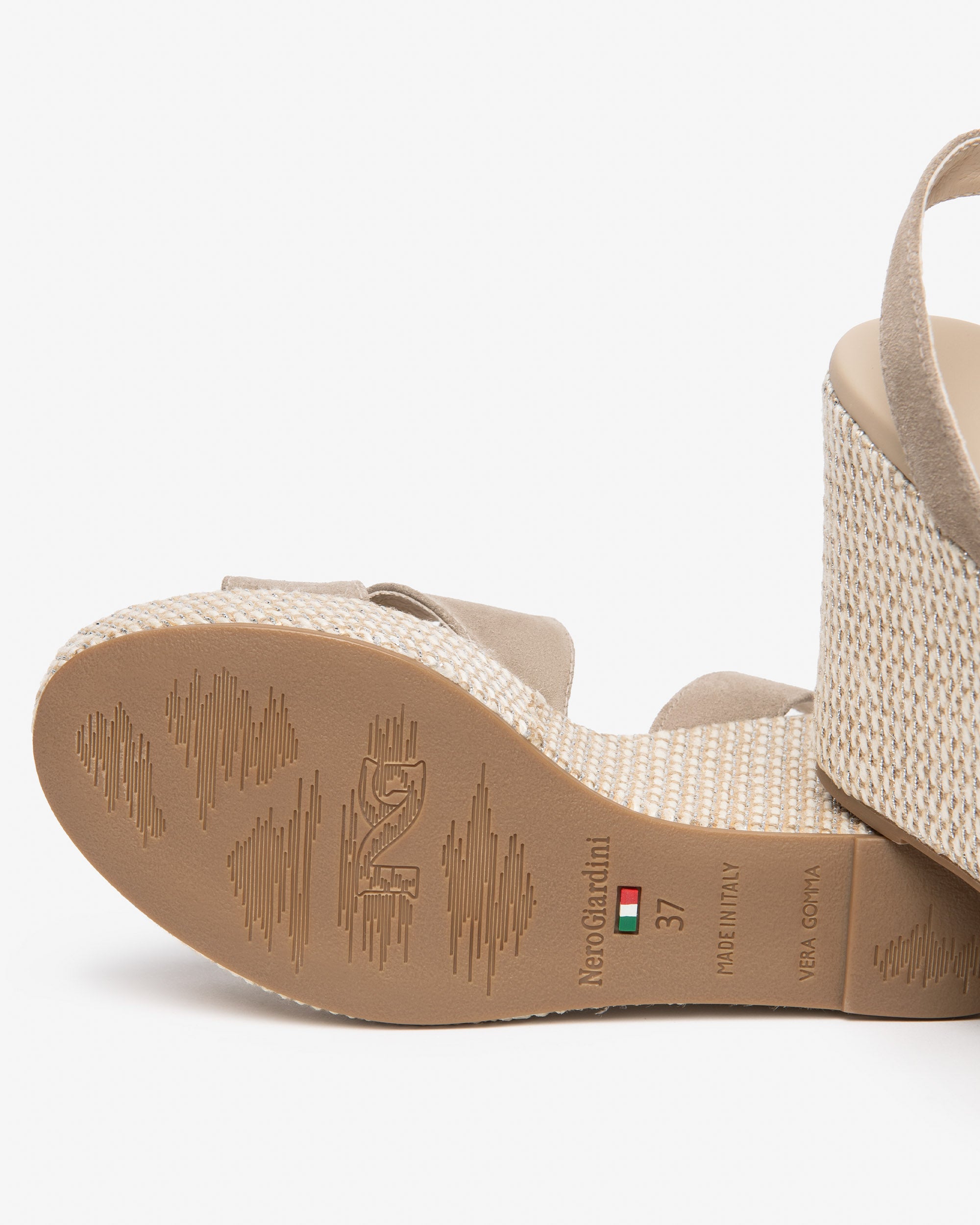 NeroGiardini Sandales Femme Cuir Velours 38 Été