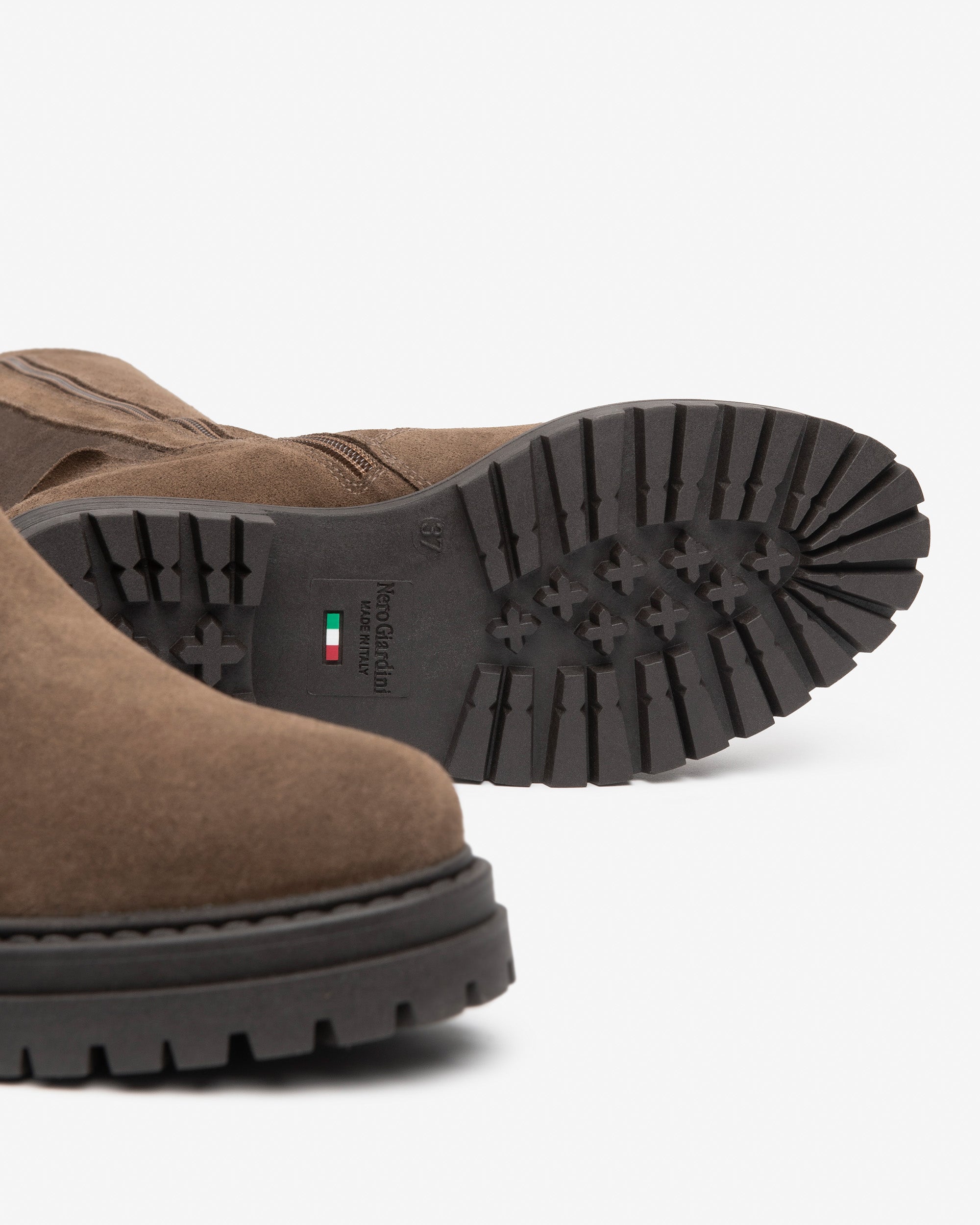 NeroGiardini Bottes Femme Cuir Velours Talon 40 mm