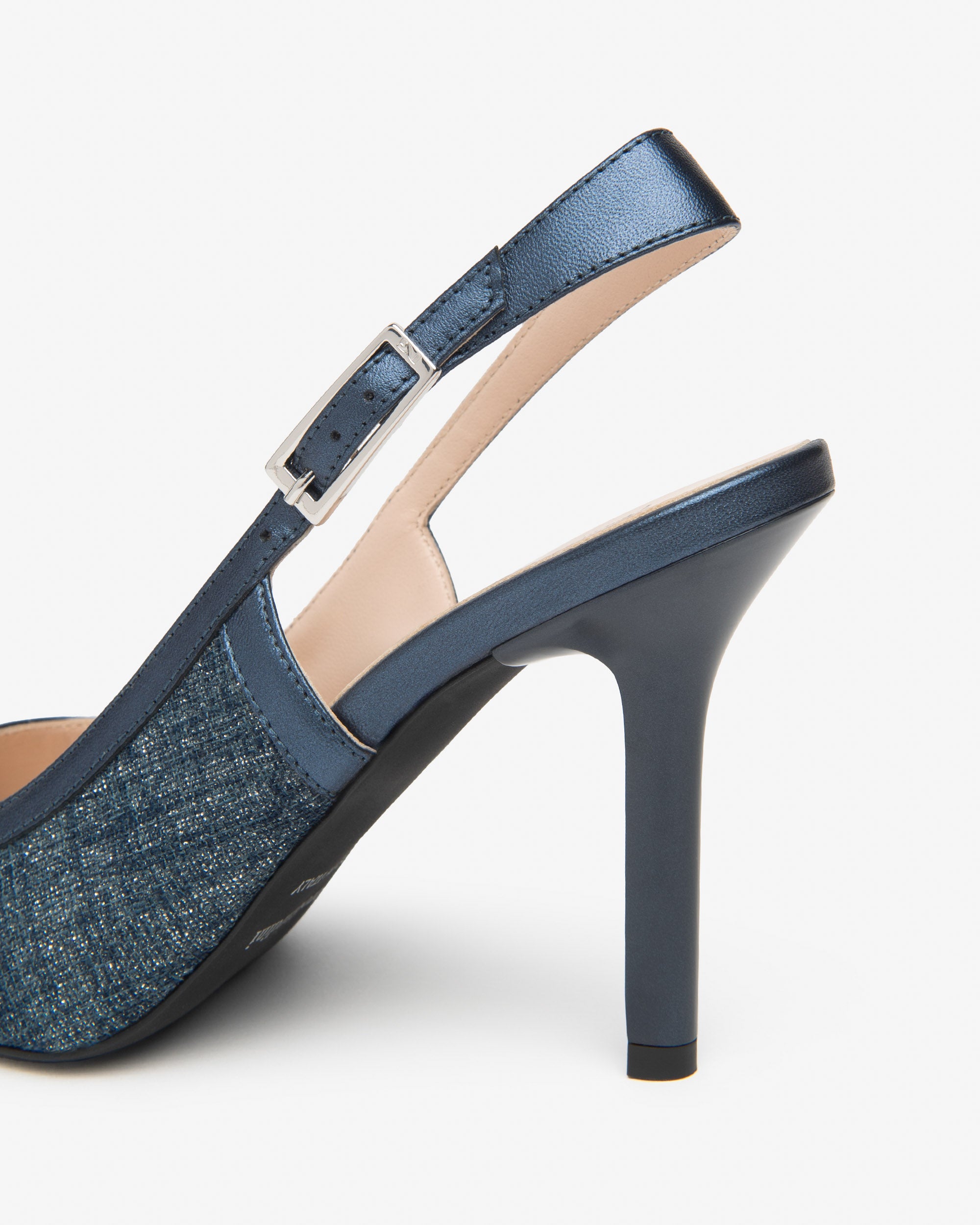 NeroGiardini Slingbacks Femme Tissu Cuir Cérémonie