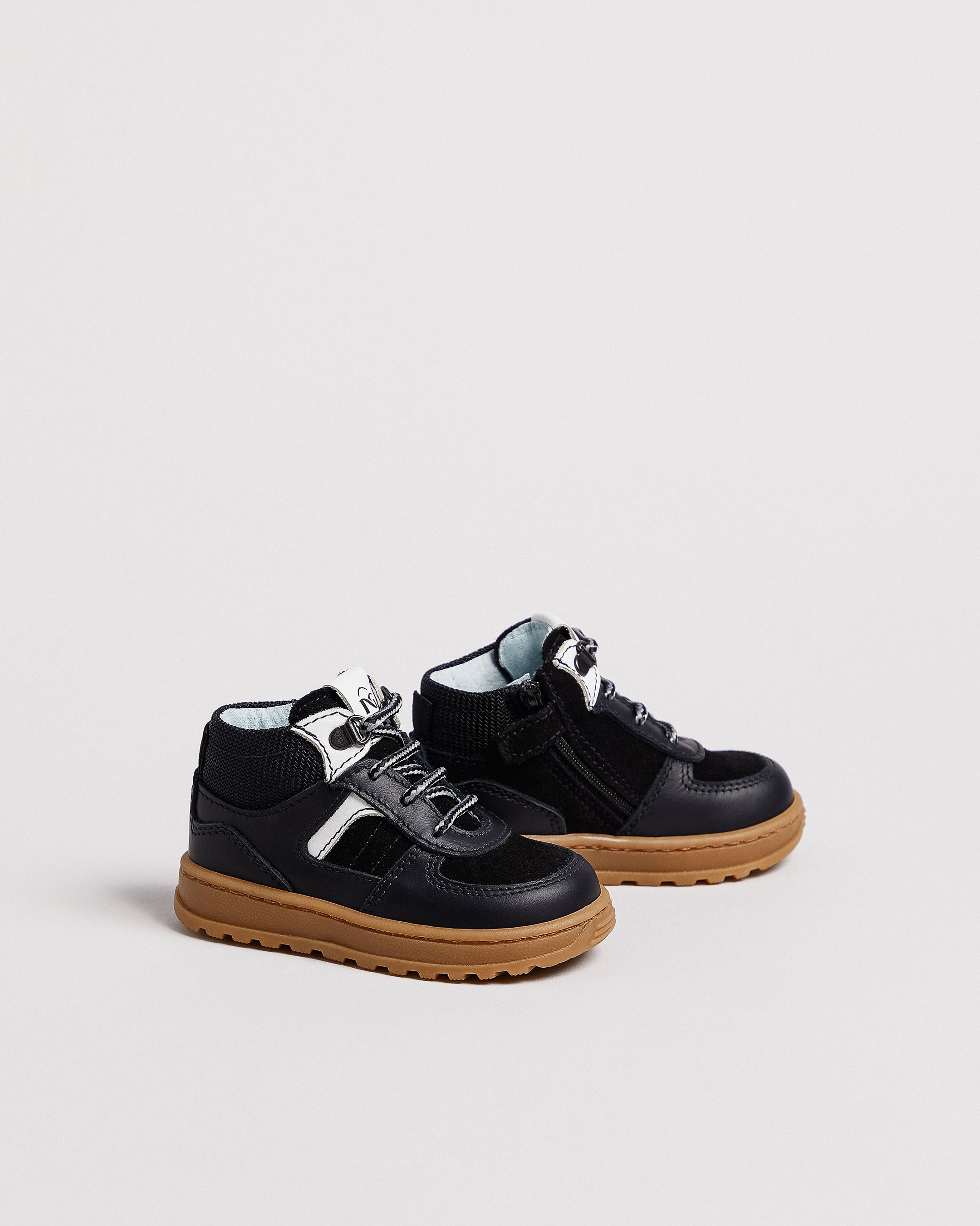 NeroGiardini Bottines Junior Garçon Cuir Toile