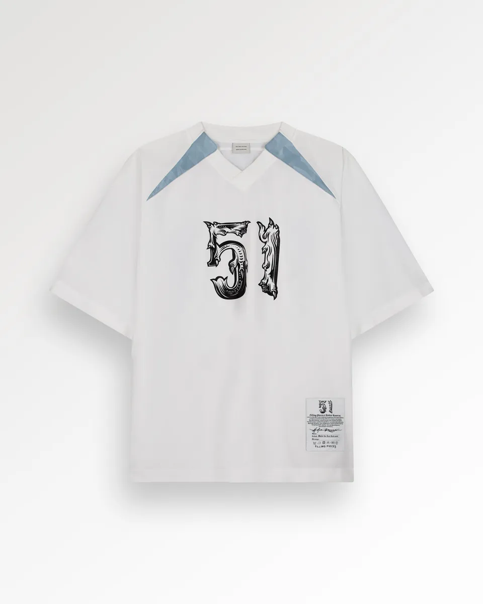 Filling Pieces Oversized Football Tee Unite 2026 t-shirt blanc