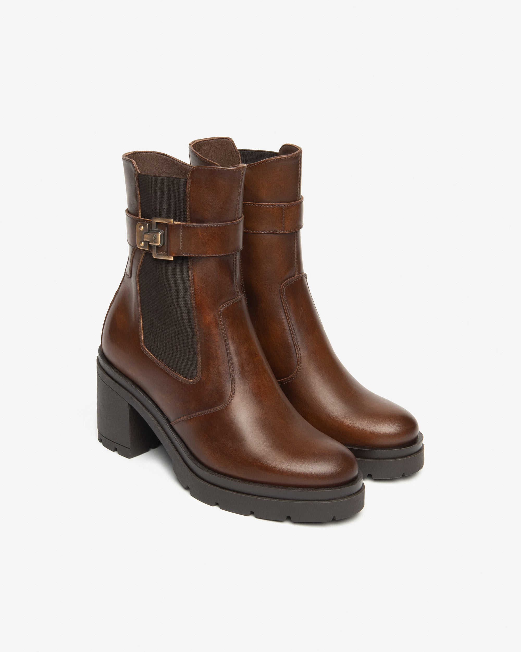 Nerogiardini Bottines Chelsea Cuir Femme Hiver