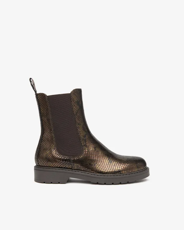NeroGiardini Bottines Chelsea Femme Cuir Serpent 30 mm