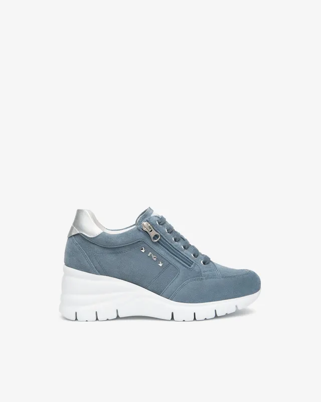NeroGiardini Sneakers Femme Cuir Velours Confort