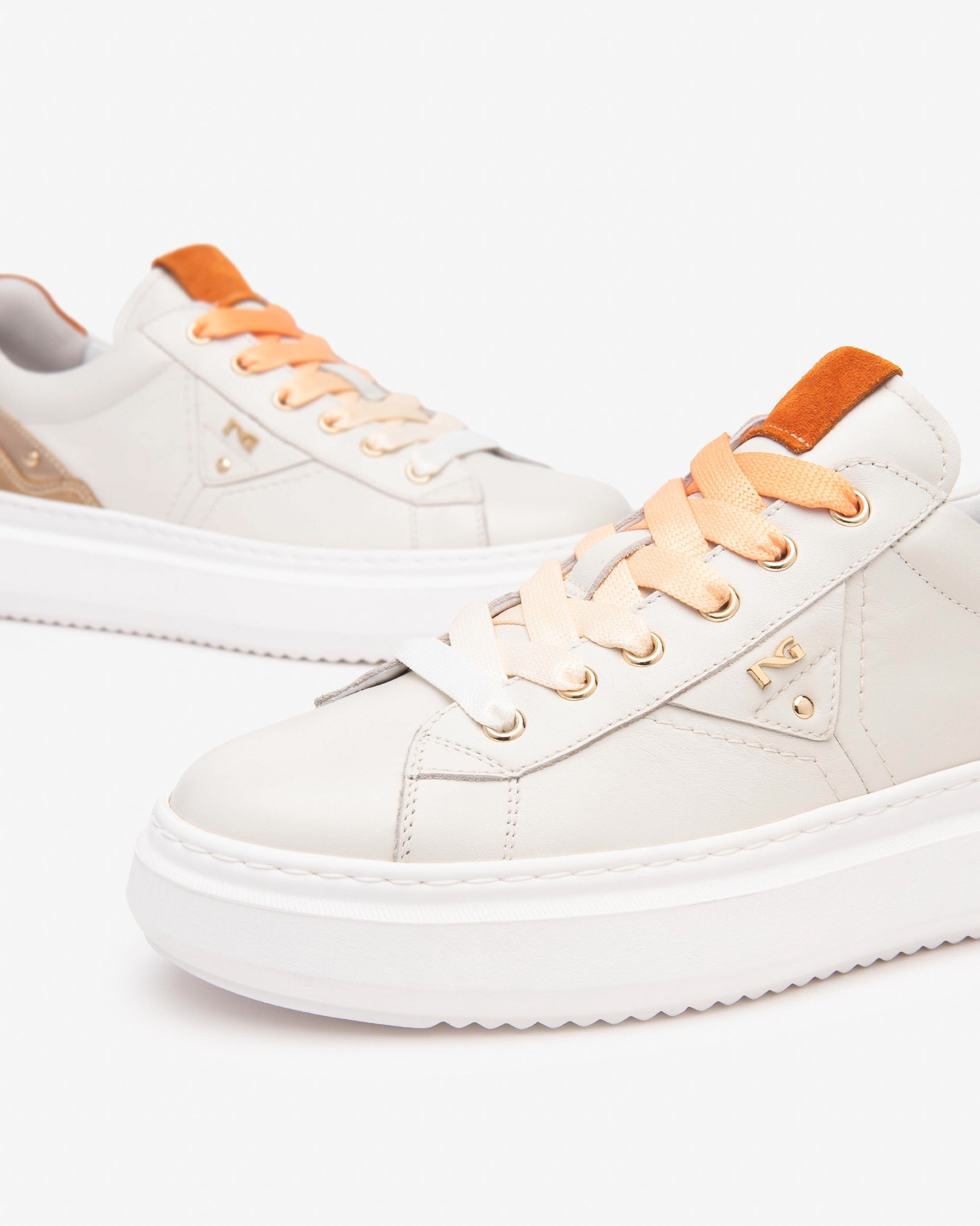 Nerogiardini Sneakers cuir velours femme Made in Italy