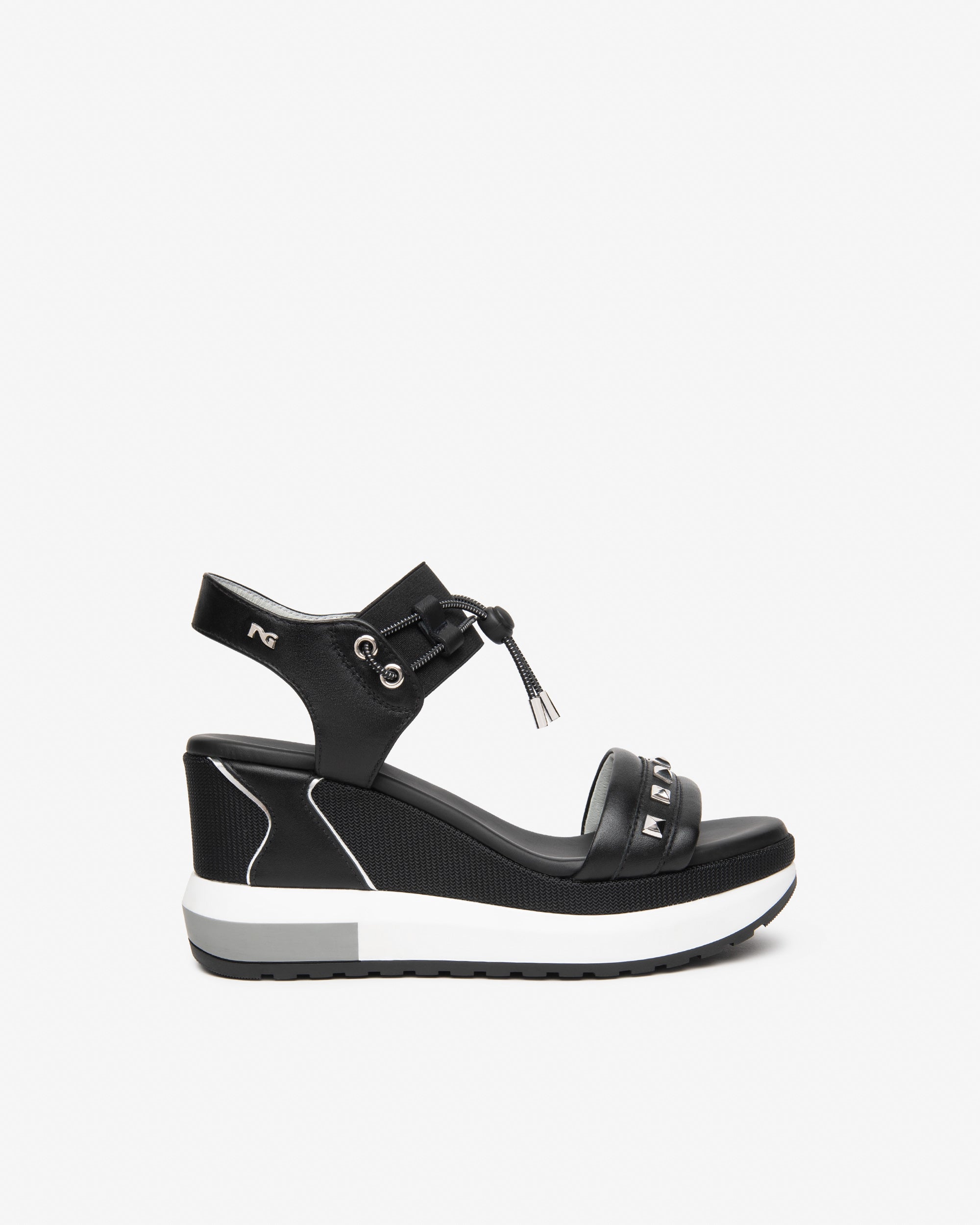 NeroGiardini Sandales Femme Cuir Toile Technique Été