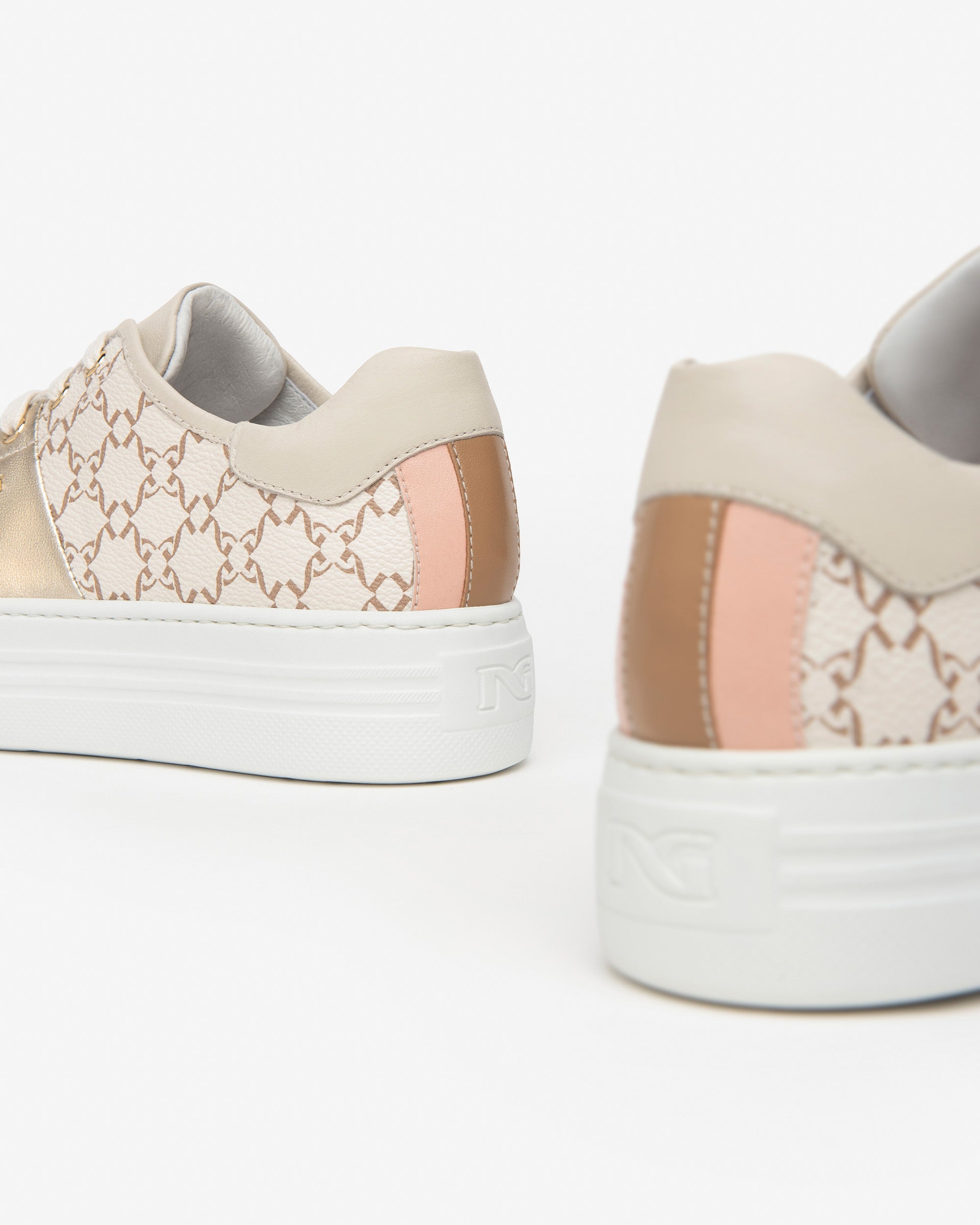 Nerogiardini Sneakers Femme Cuir Tissu Technique Baskets Été
