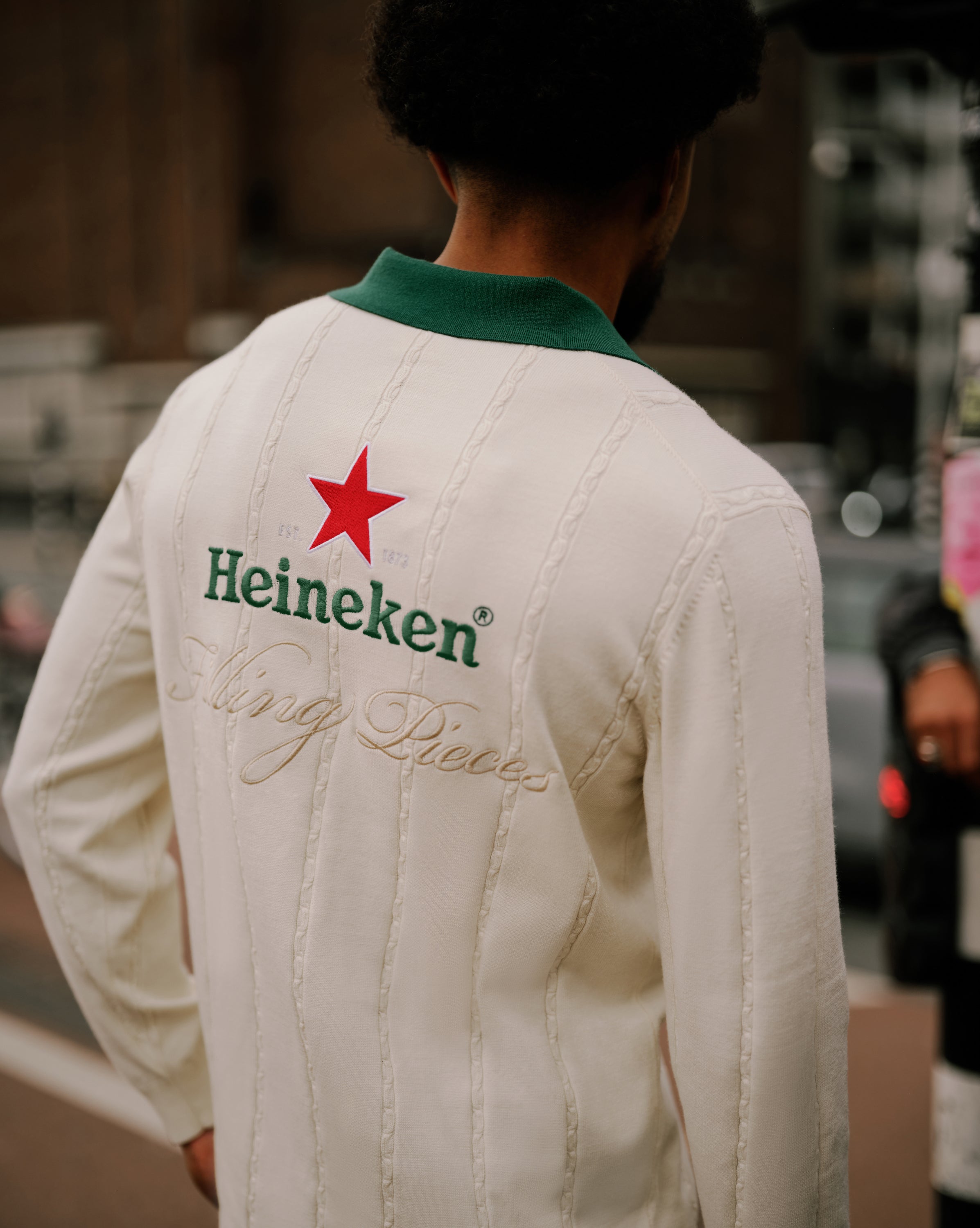 Filling Pieces Knit Jersey Heineken maillot Antique White