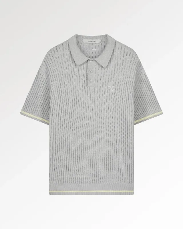 Filling Pieces Knit Polo Boucle polo Antarctica coton