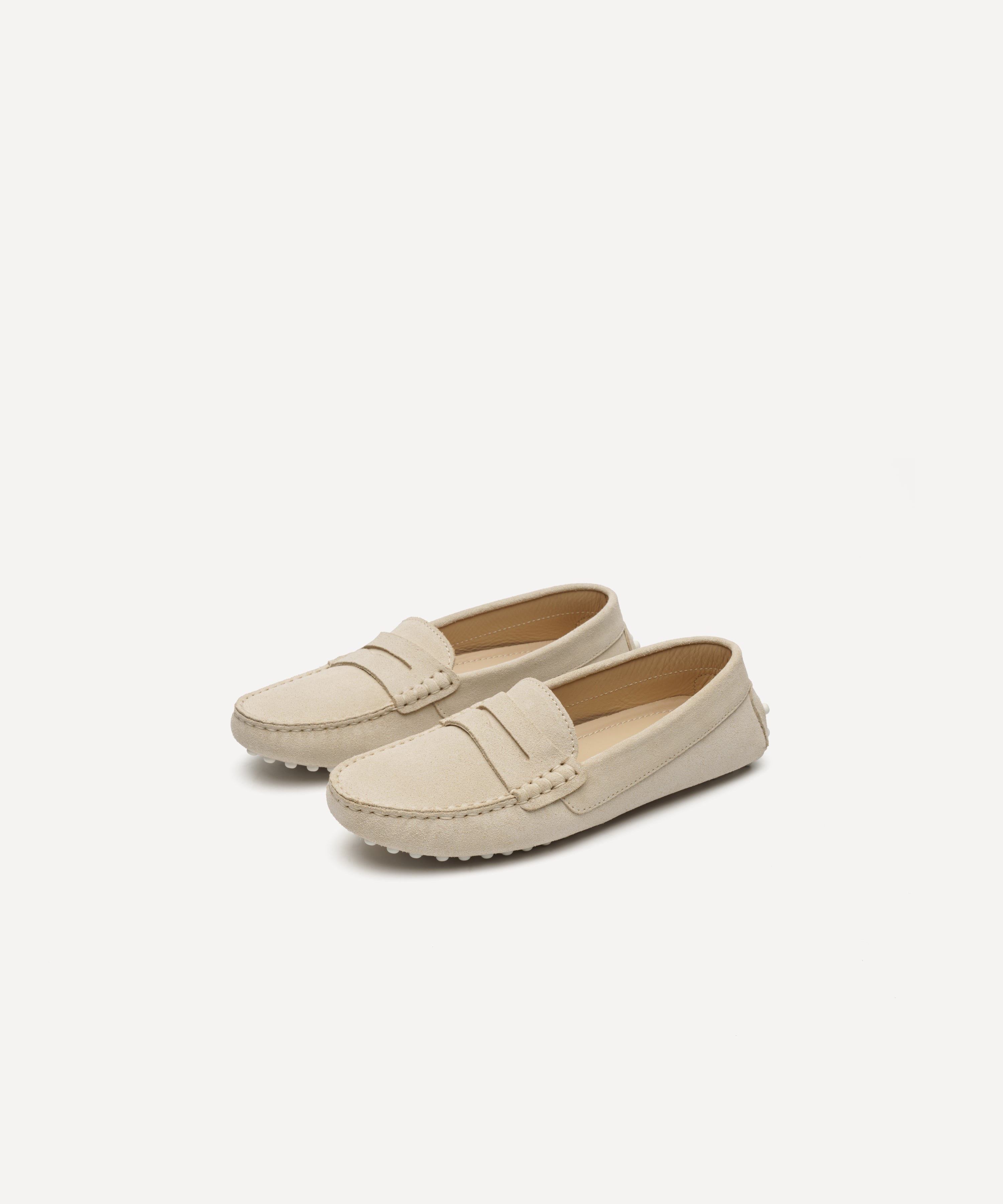 JAK Strada SD Cream mocassins suède crème femme