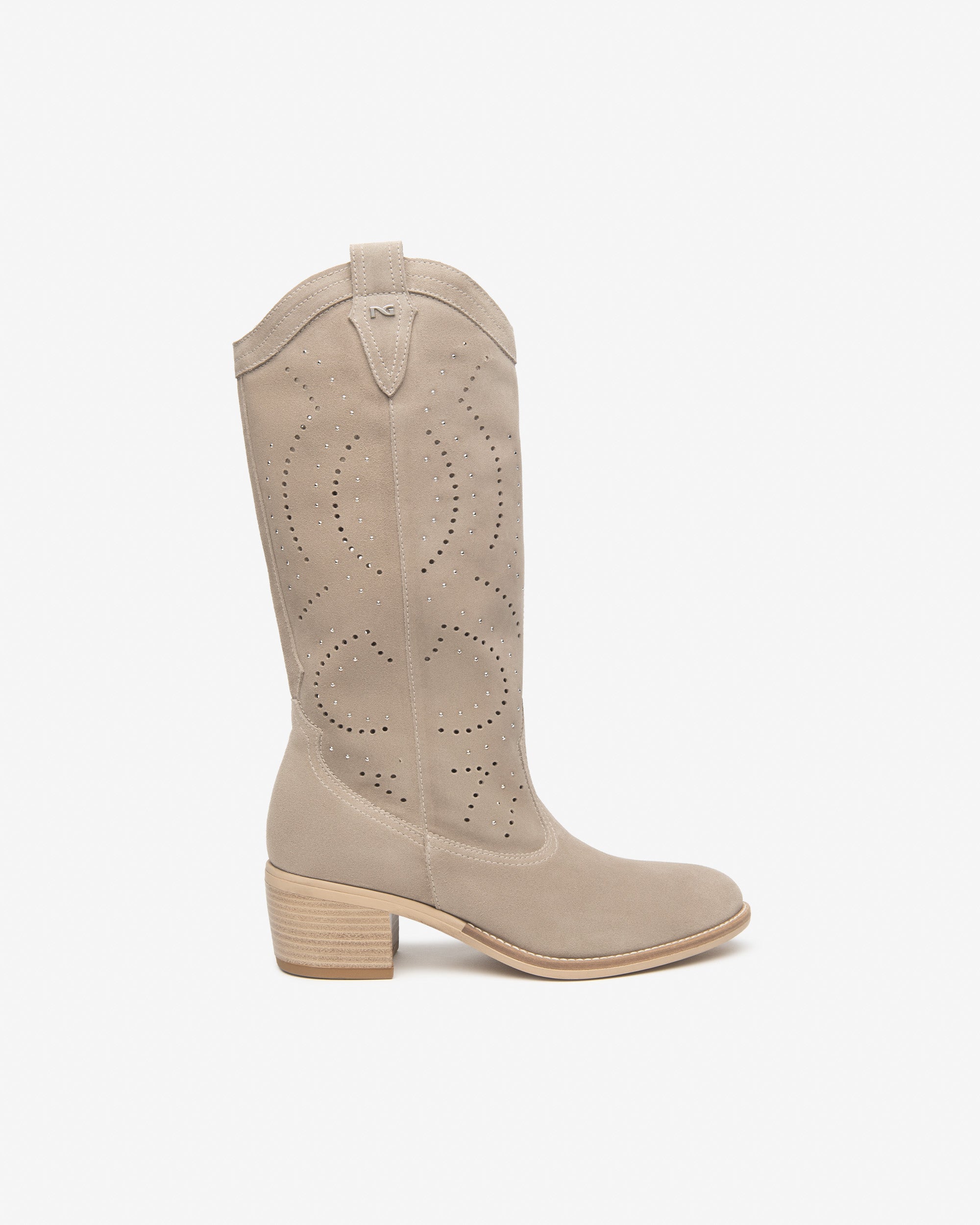 NeroGiardini Bottes Femme en Cuir Velours bottes 35-41