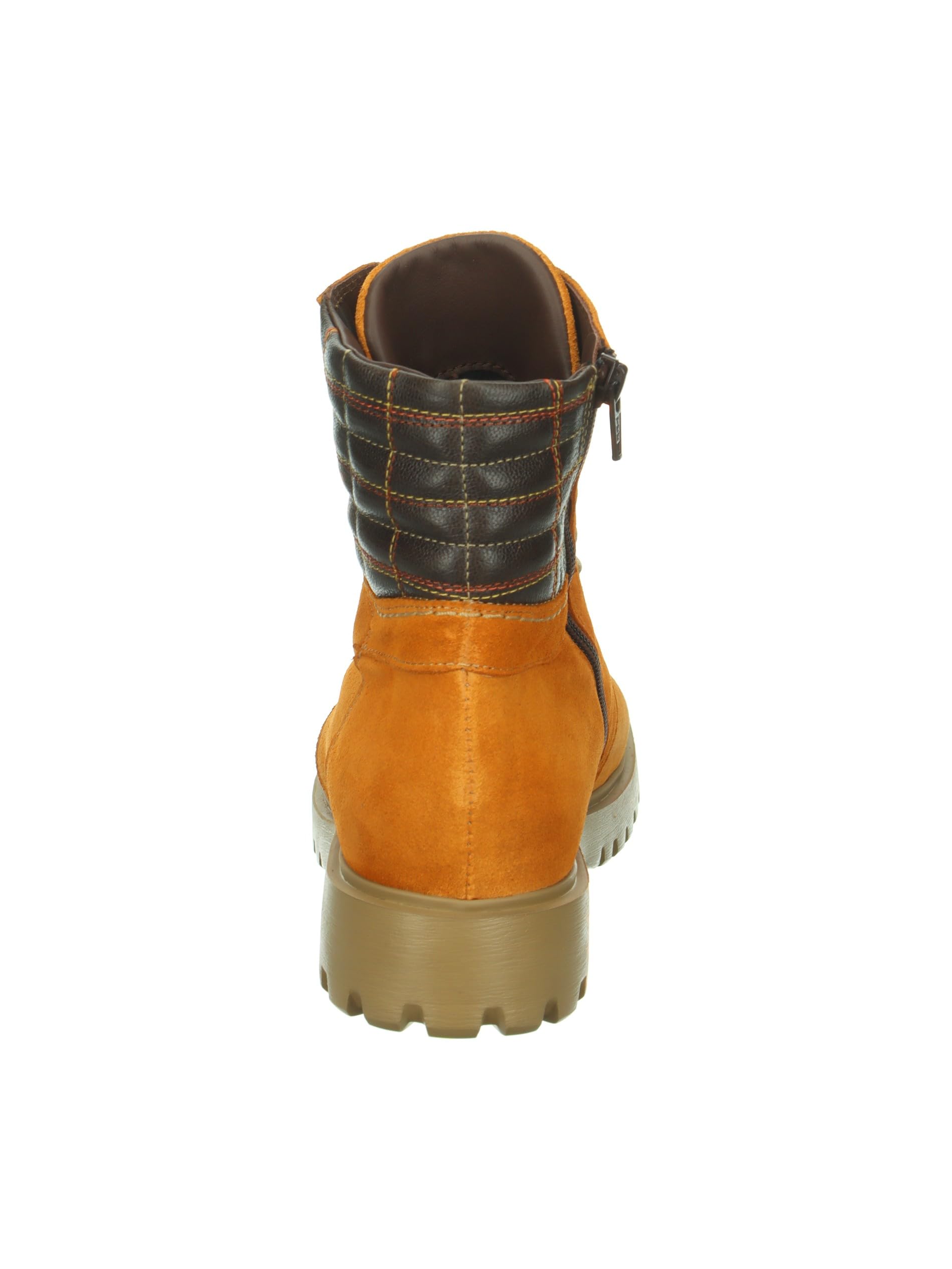 Think Trento bottine femme ocre combi textile fourrure