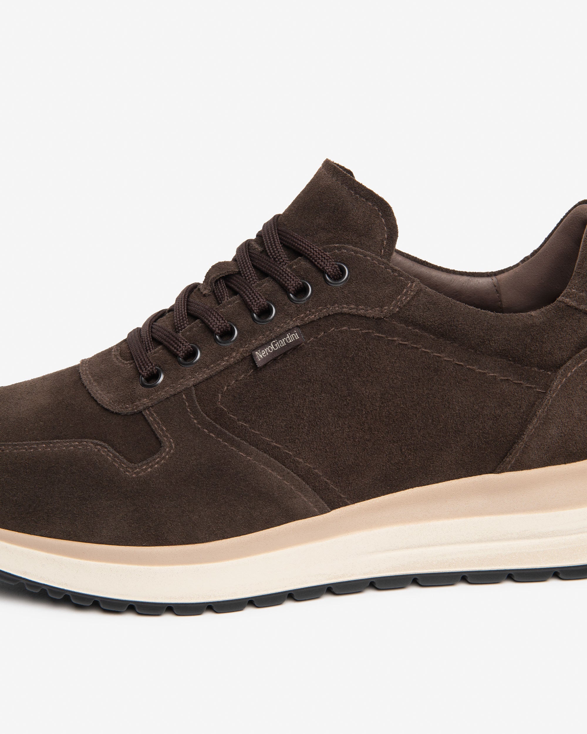 NeroGiardini Sneakers Homme Cuir Velours Semelle Caoutchouc