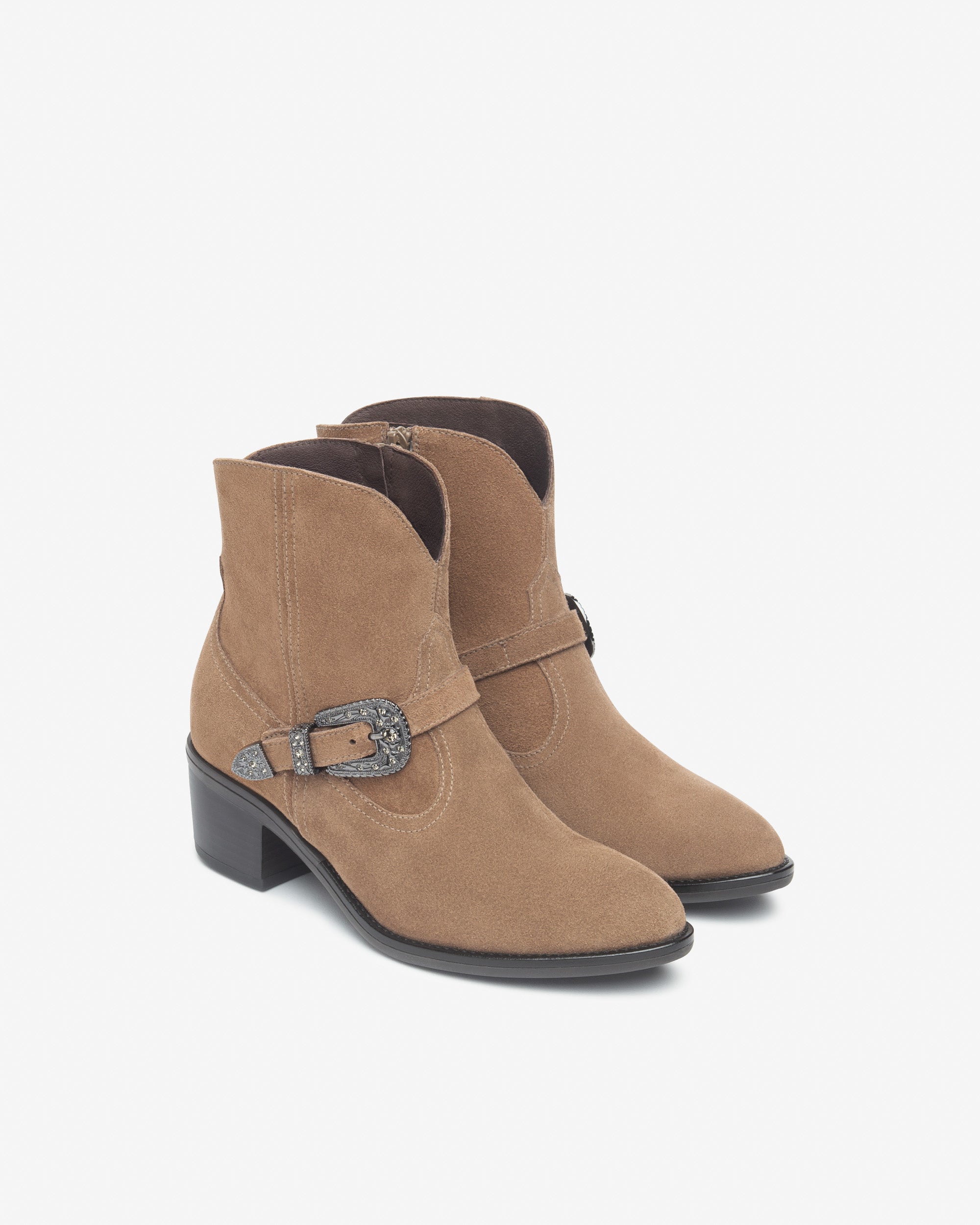 NeroGiardini Bottines femme cuir velours hiver