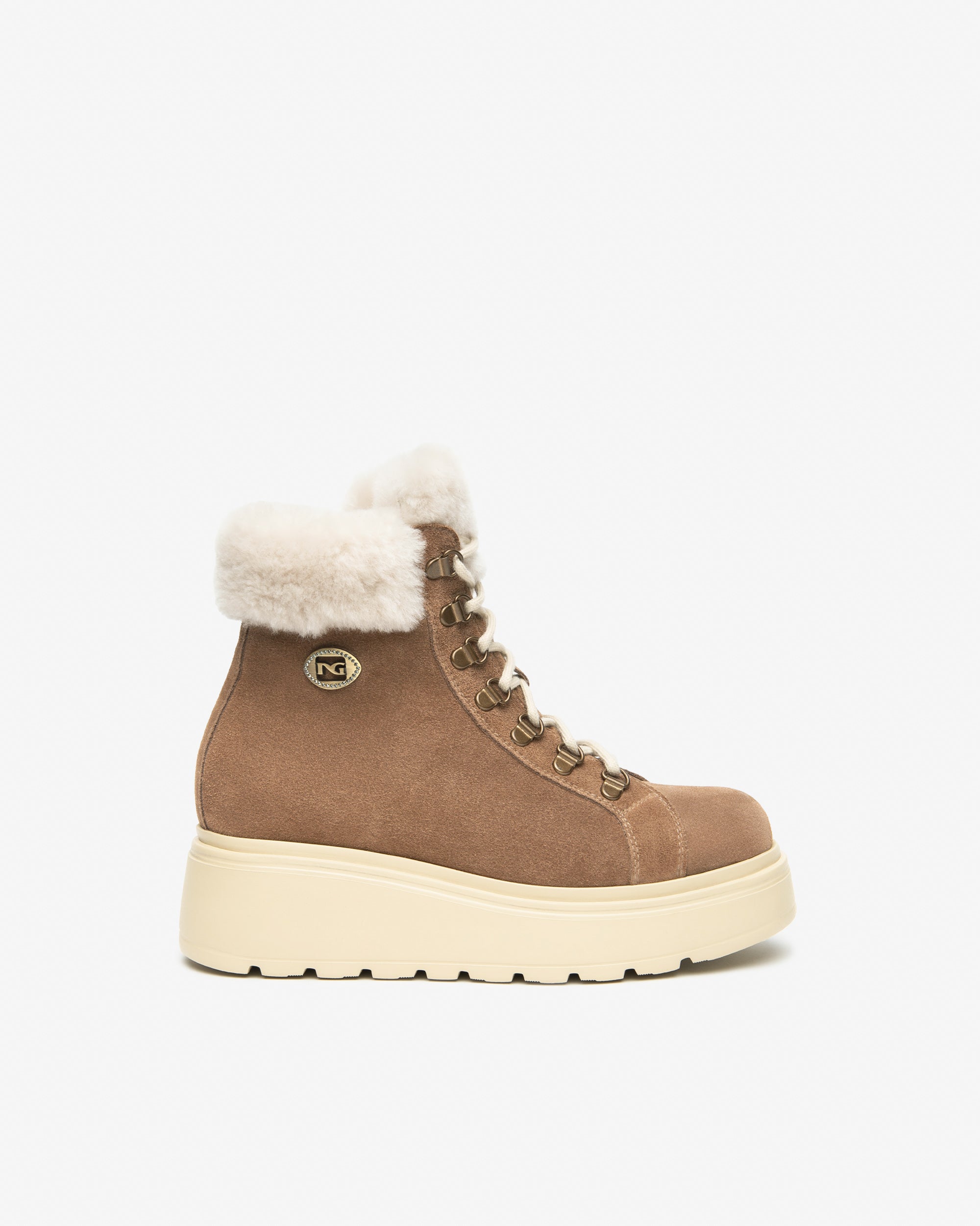 NeroGiardini Bottines Femme Daim Plateforme 55 mm