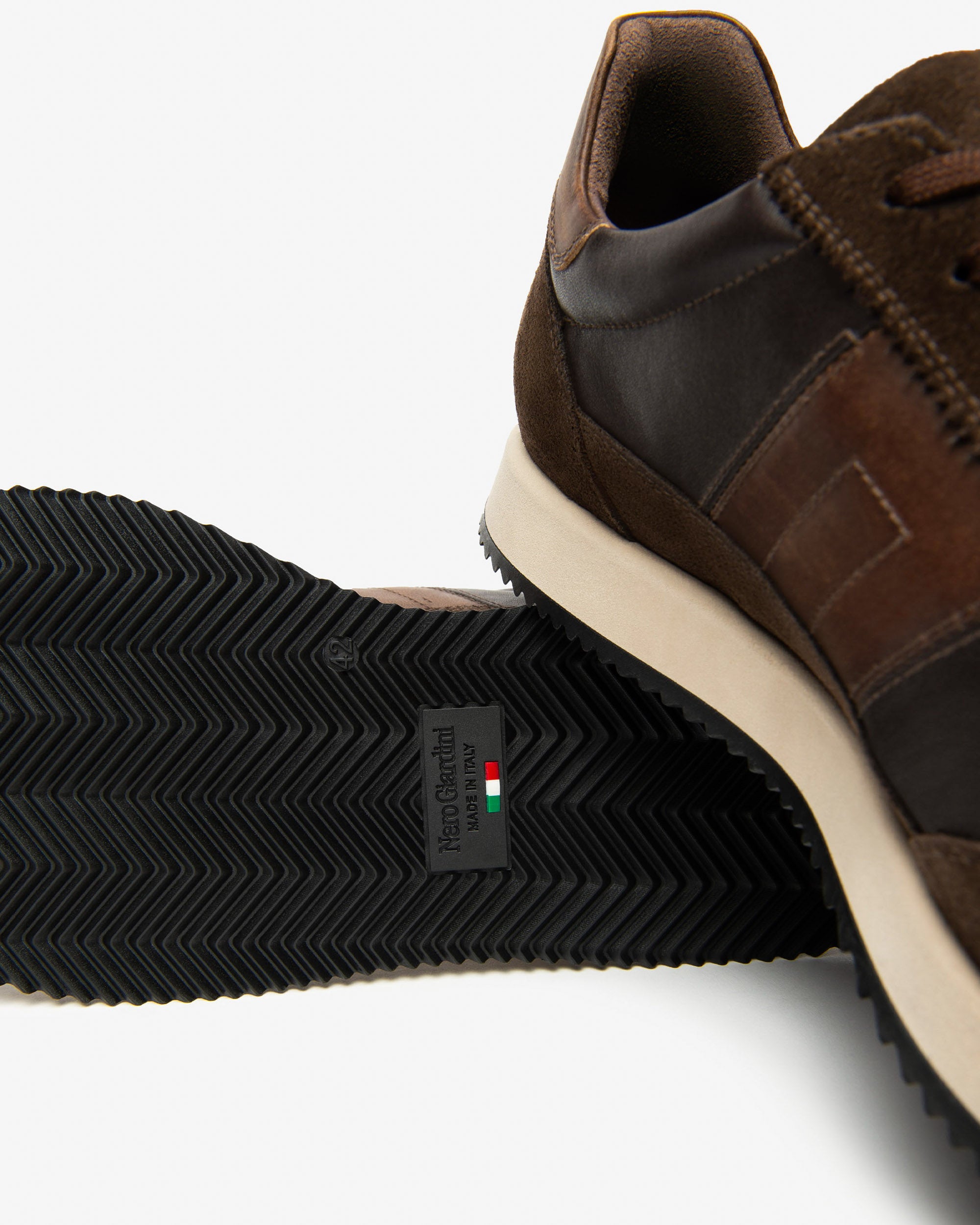 NeroGiardini Sneakers Homme Cuir Velours DryGo Memory