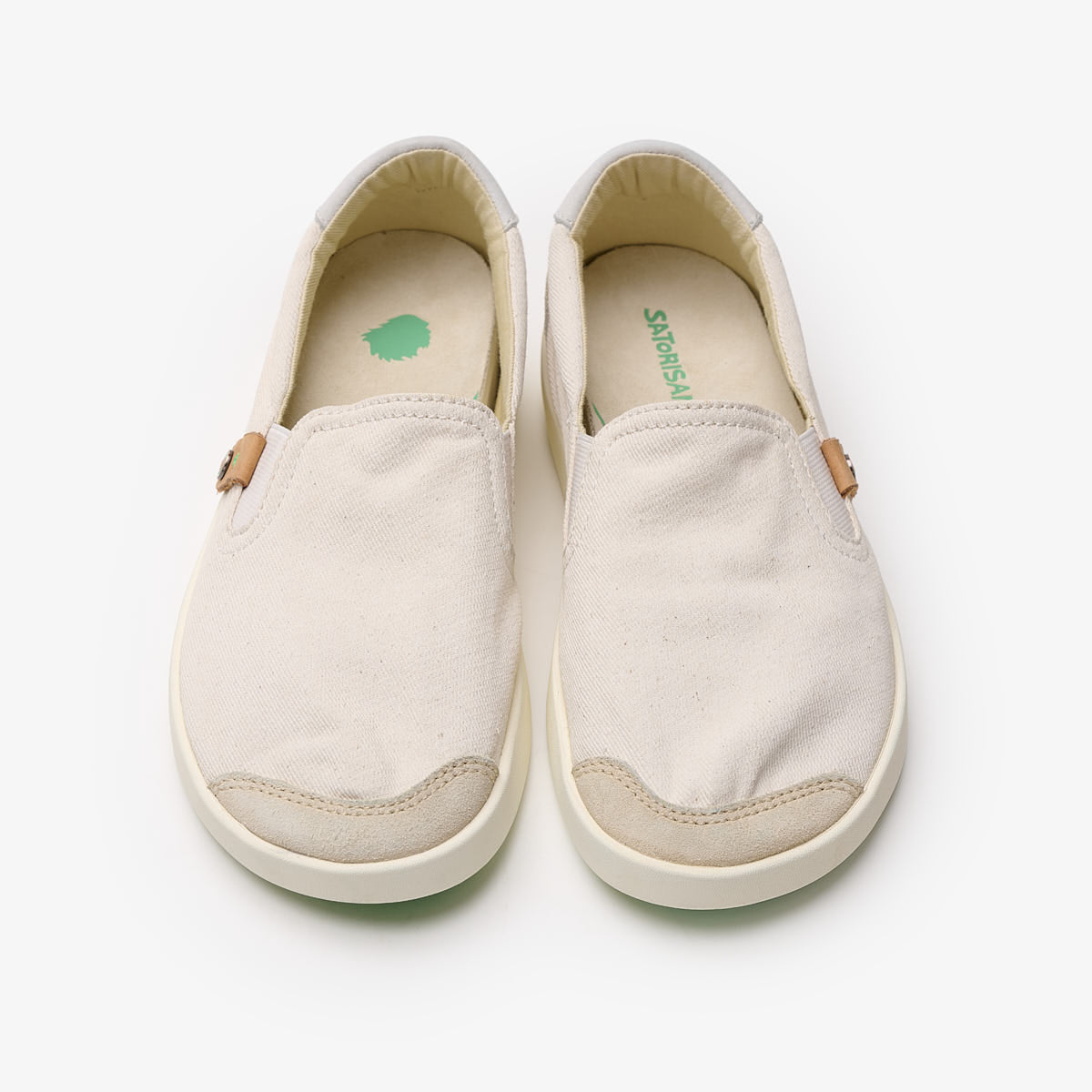 Satorisan Kung Fu Cotton Vintage slip-on blanc toile