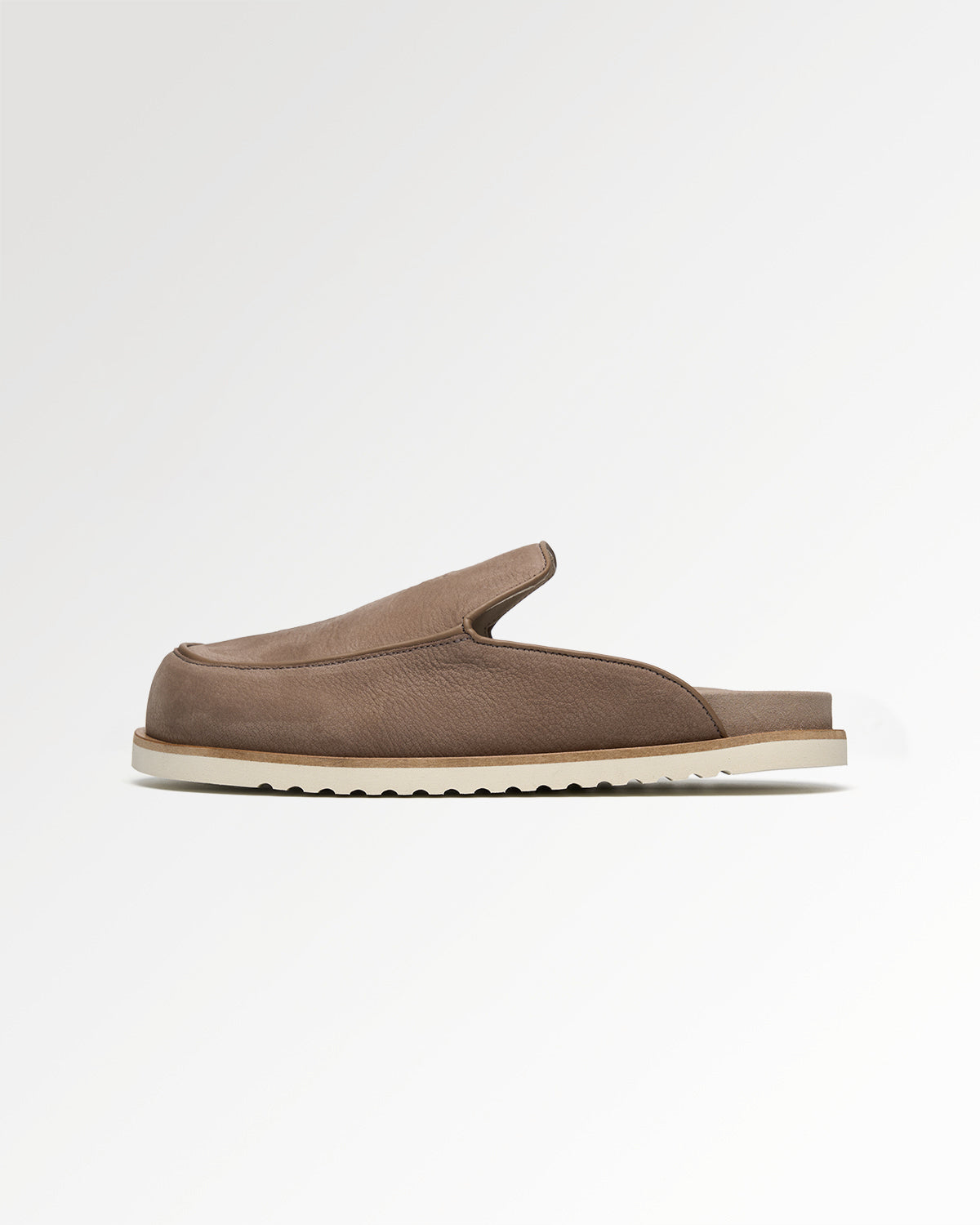 Filling Pieces Clog Grain sabots beige cuir grainé