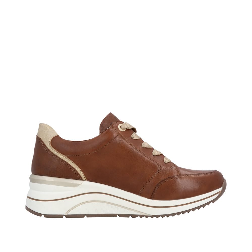 Remonte D0T03 Basket Femme Beige Cuir Velours