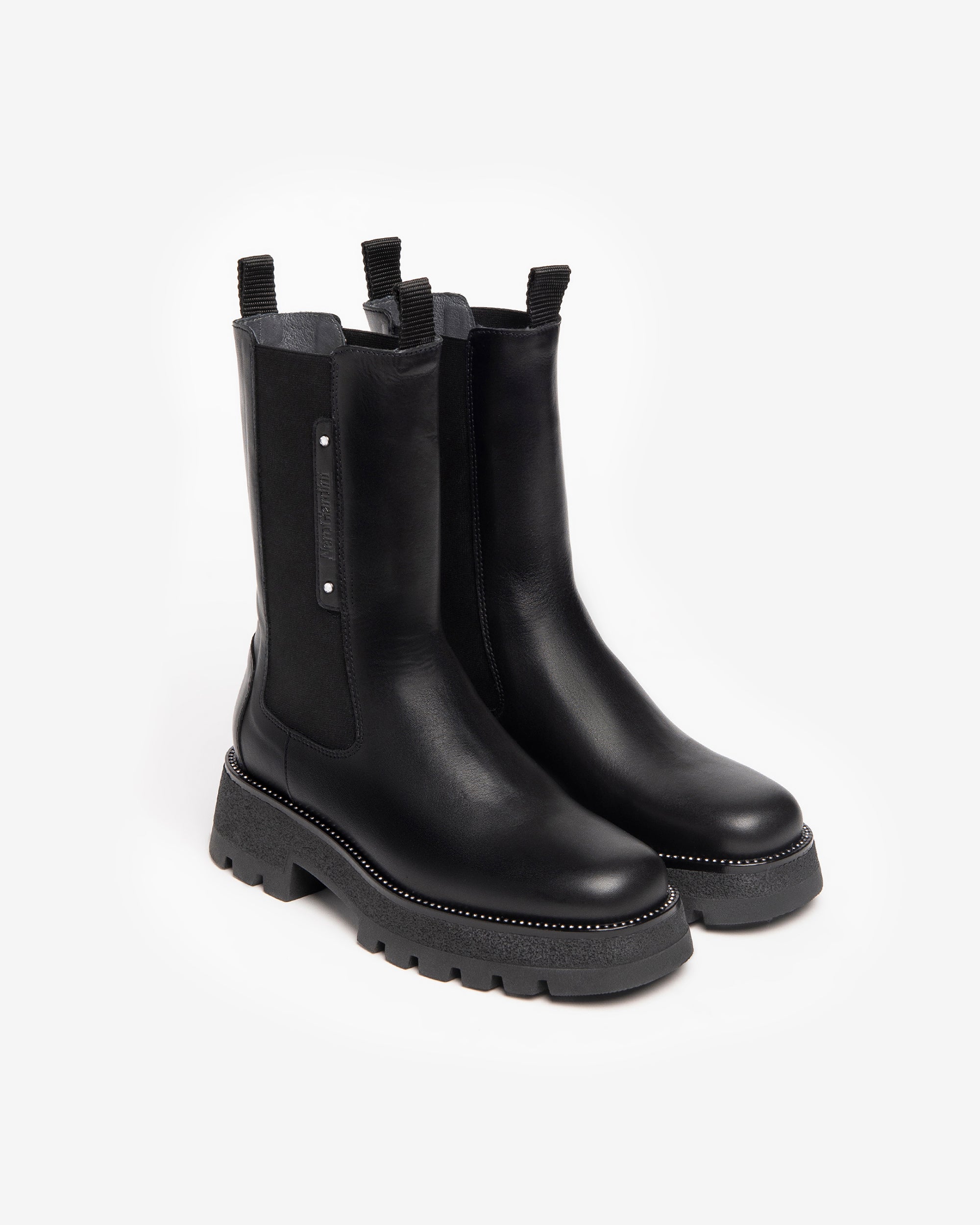 NeroGiardini Bottines Chelsea bottines cuir femme hiver