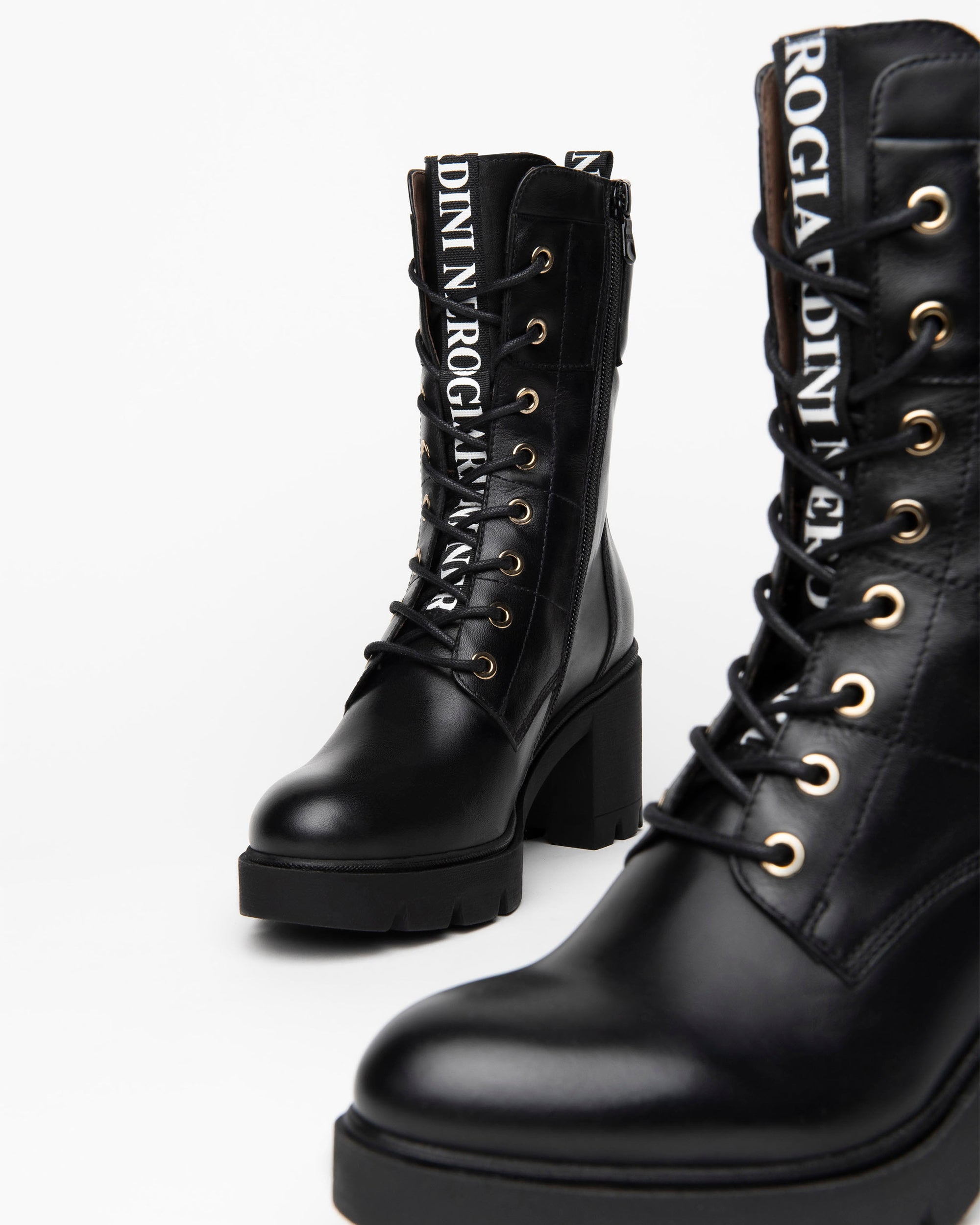 NeroGiardini Bottines Femme Cuir Lacets Talon 8 cm