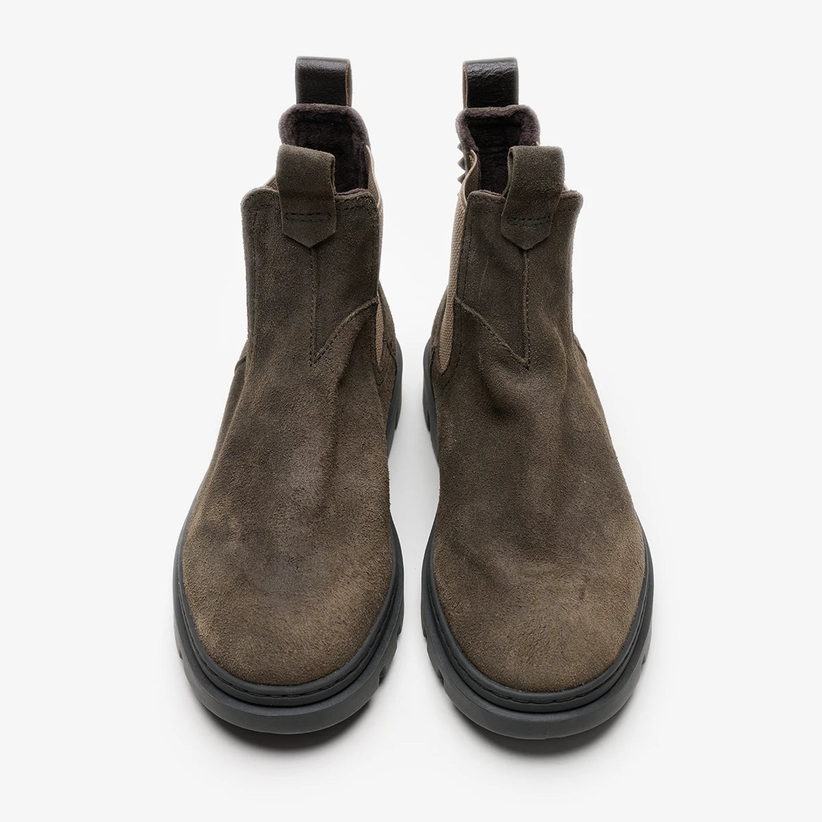 Satorisan Unalome Chelsea boots Beluga daim