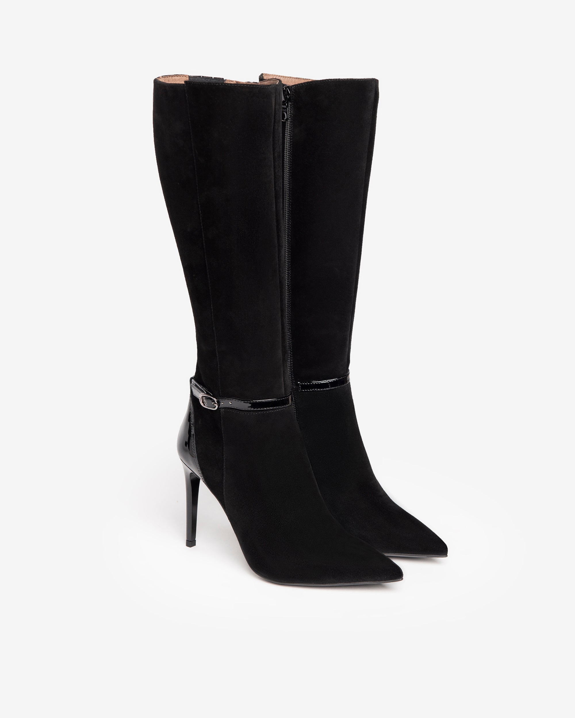 NeroGiardini Bottes Femme Velours Vernis 38
