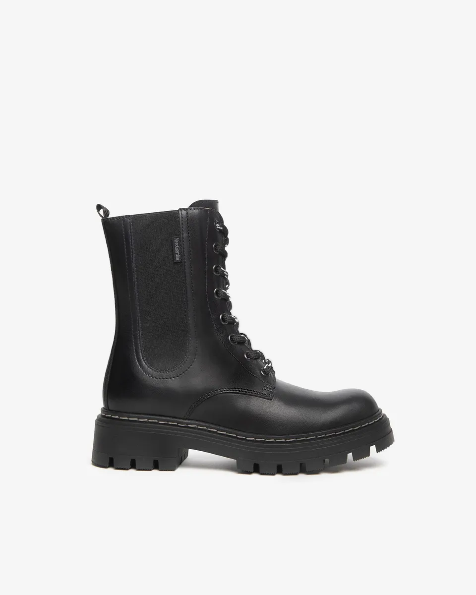 NeroGiardini Bottines Fille Cuir Lacets Zip 27-39