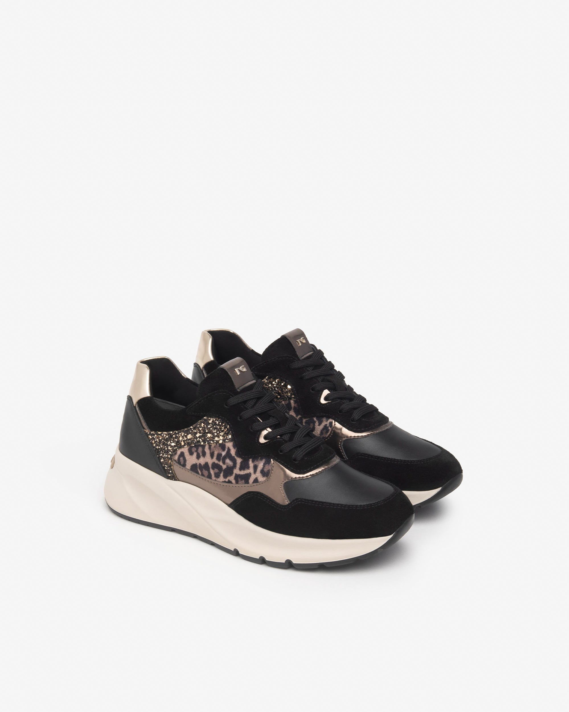 NeroGiardini Sneakers Femme Cuir Velours Tendance