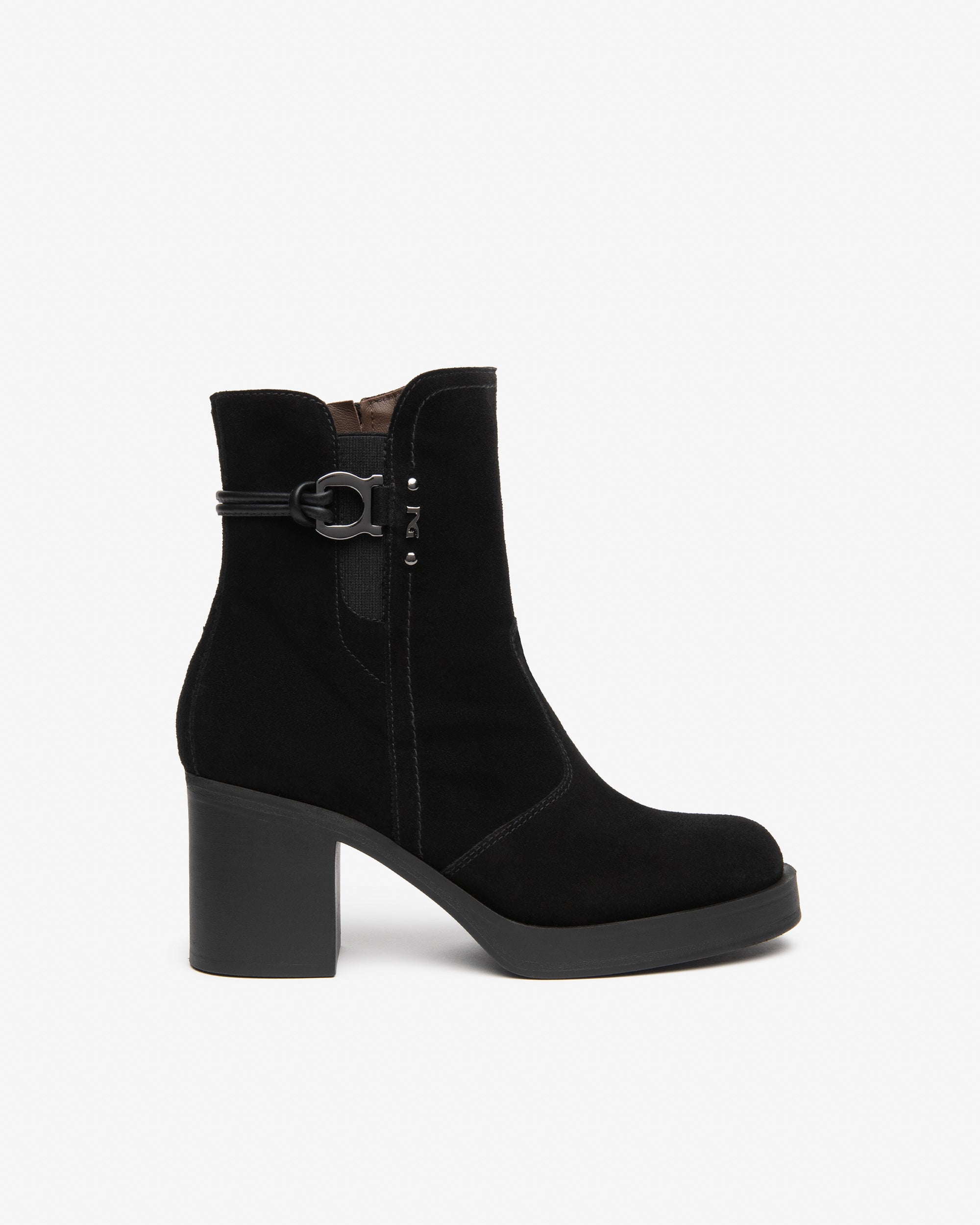 NeroGiardini Bottines Bottines Femme Cuir Velours Talon 75