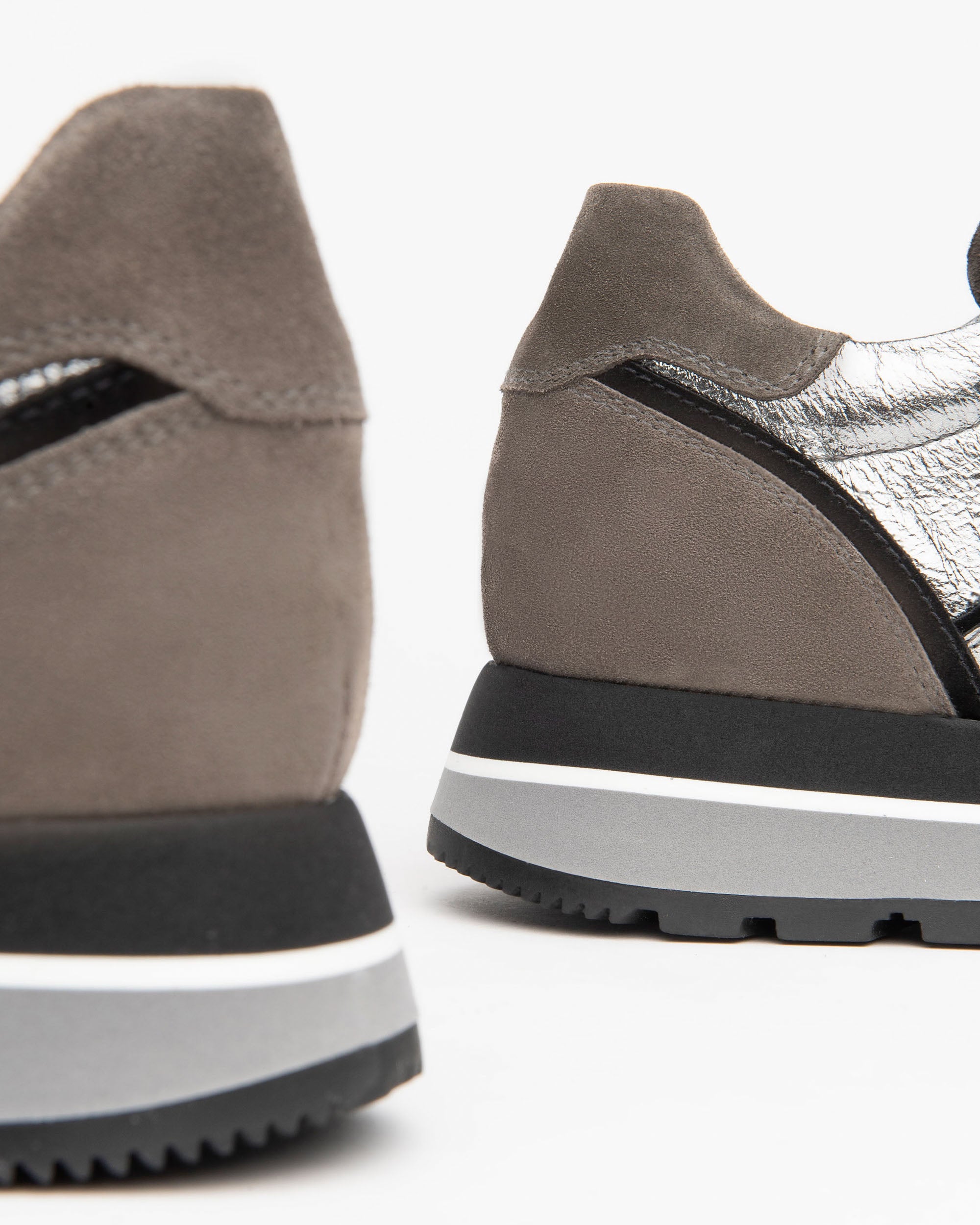 Nerogiardini Sneakers Femme Baskets Cuir et Velours