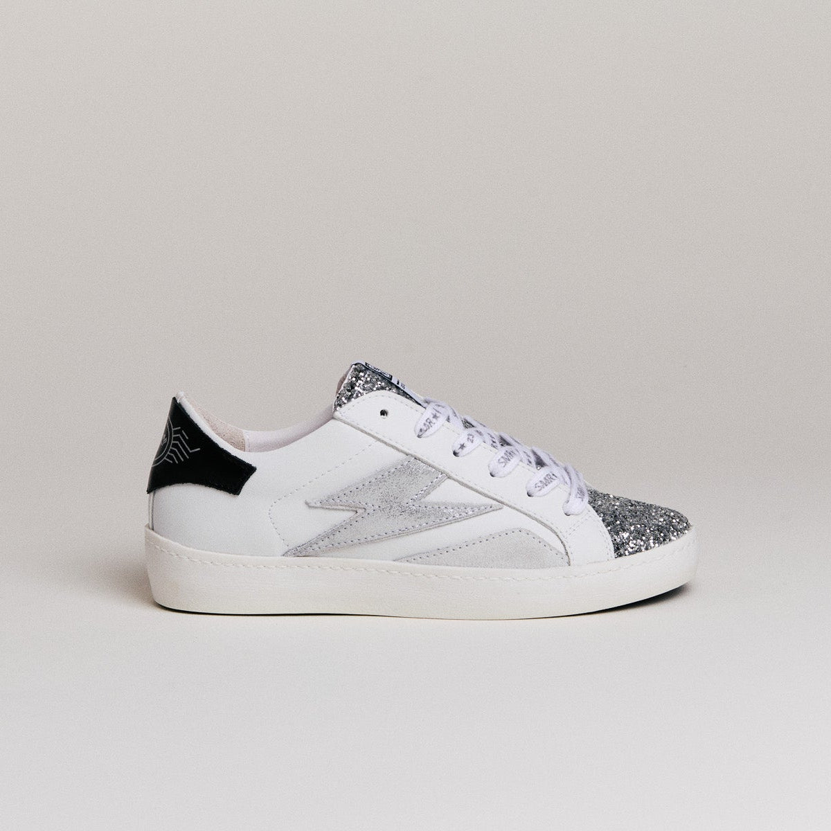 Semerdjian Larry D590 baskets blanc argent irisé