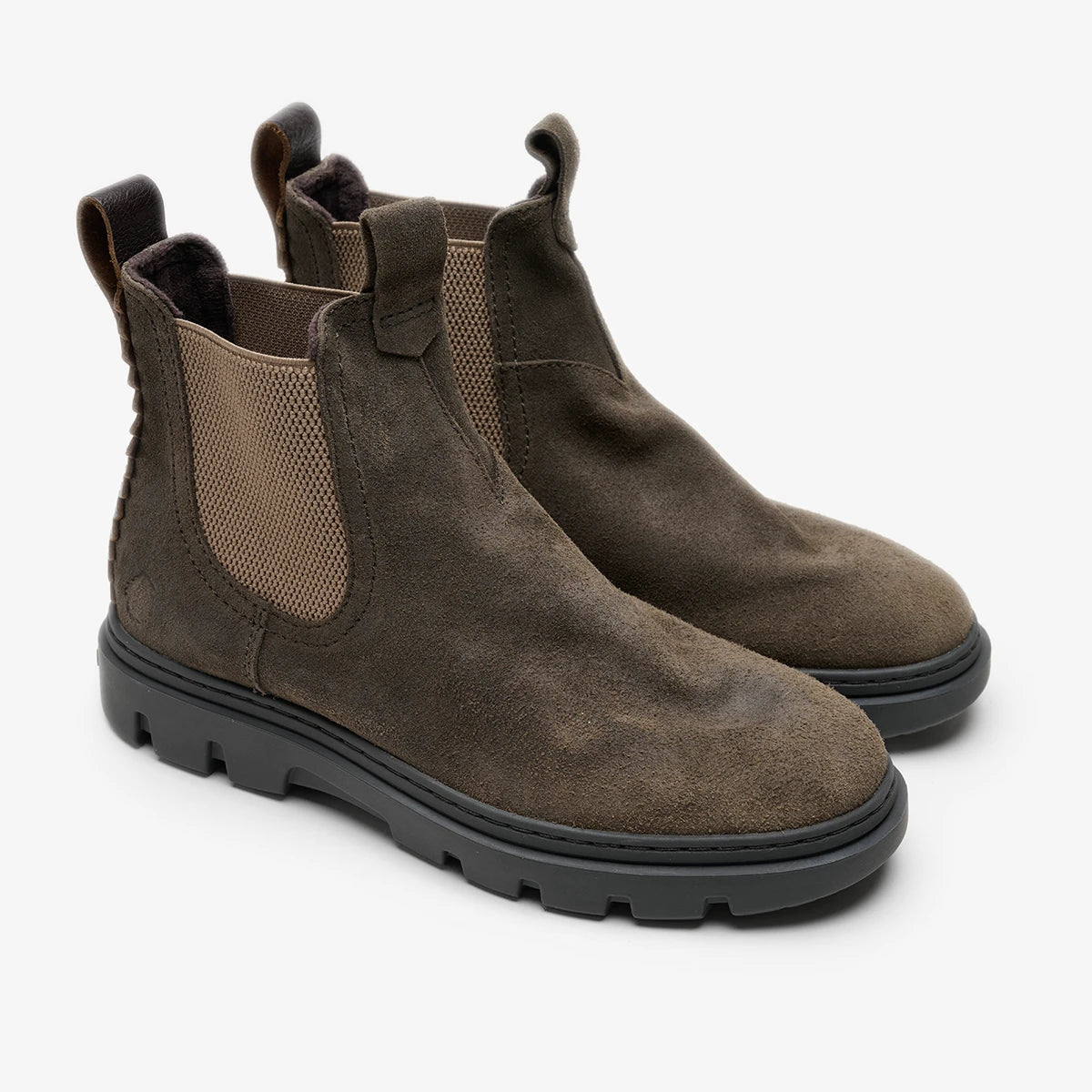 Satorisan Unalome Chelsea boots Beluga daim