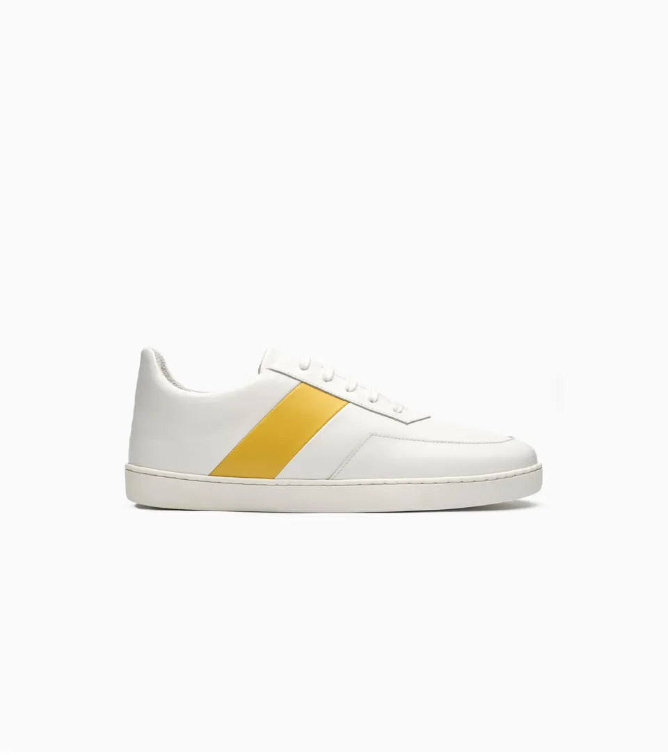 JAK Atlas Low II White Yellow sneakers cuir