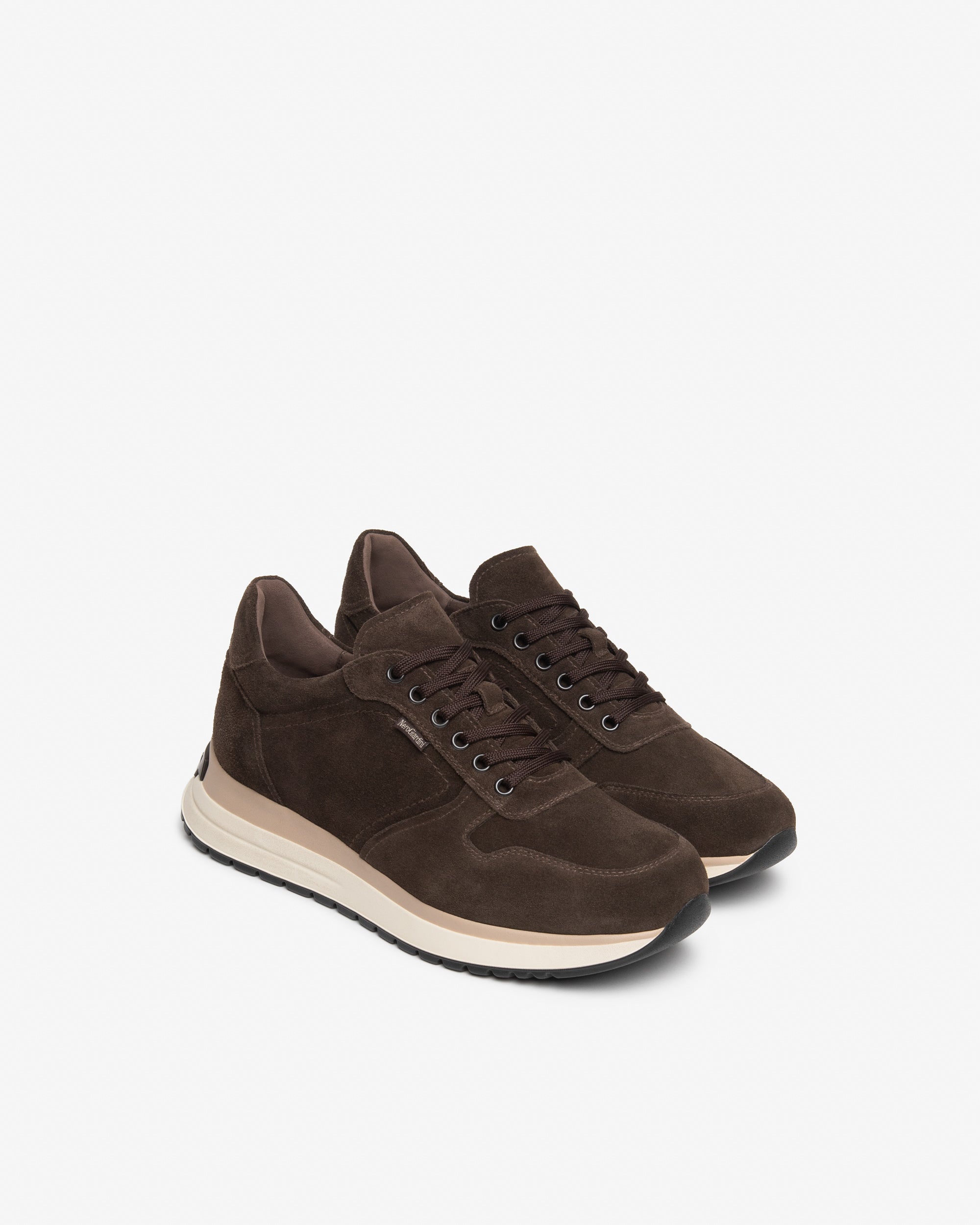 NeroGiardini Sneakers Homme Cuir Velours Semelle Caoutchouc