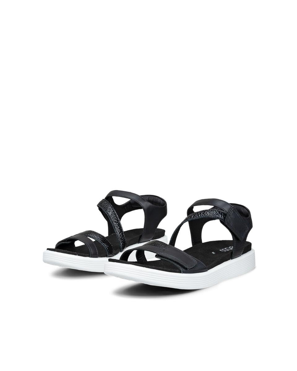 ECCO Soft Sandal 3-Strap sandales femme Noir réglable