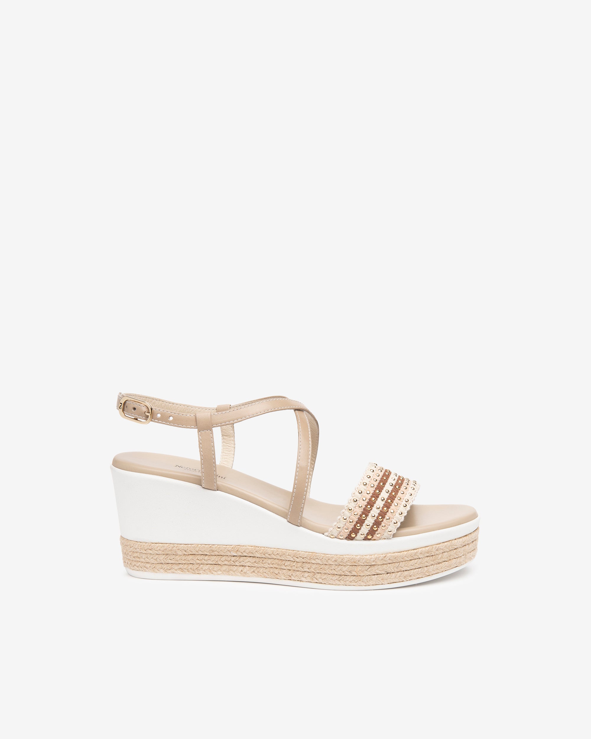 NeroGiardini Sandales Femme Cuir Compensées 7 cm