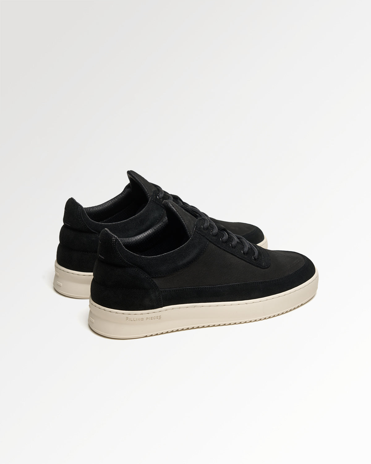 Filling Pieces Low Top Suede Grain basket noire homme