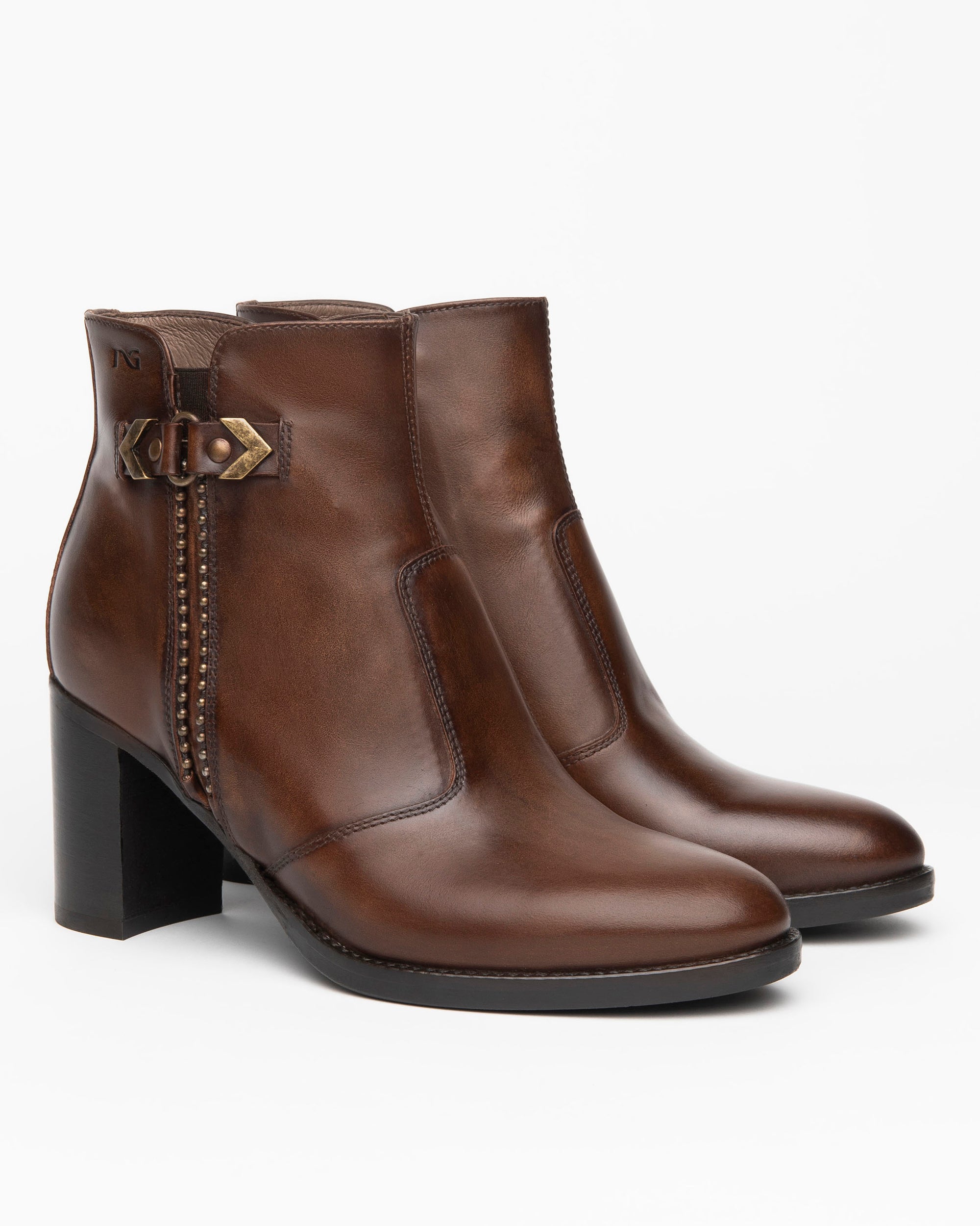 NeroGiardini Bottines Femme Cuir Talon 7,5 cm