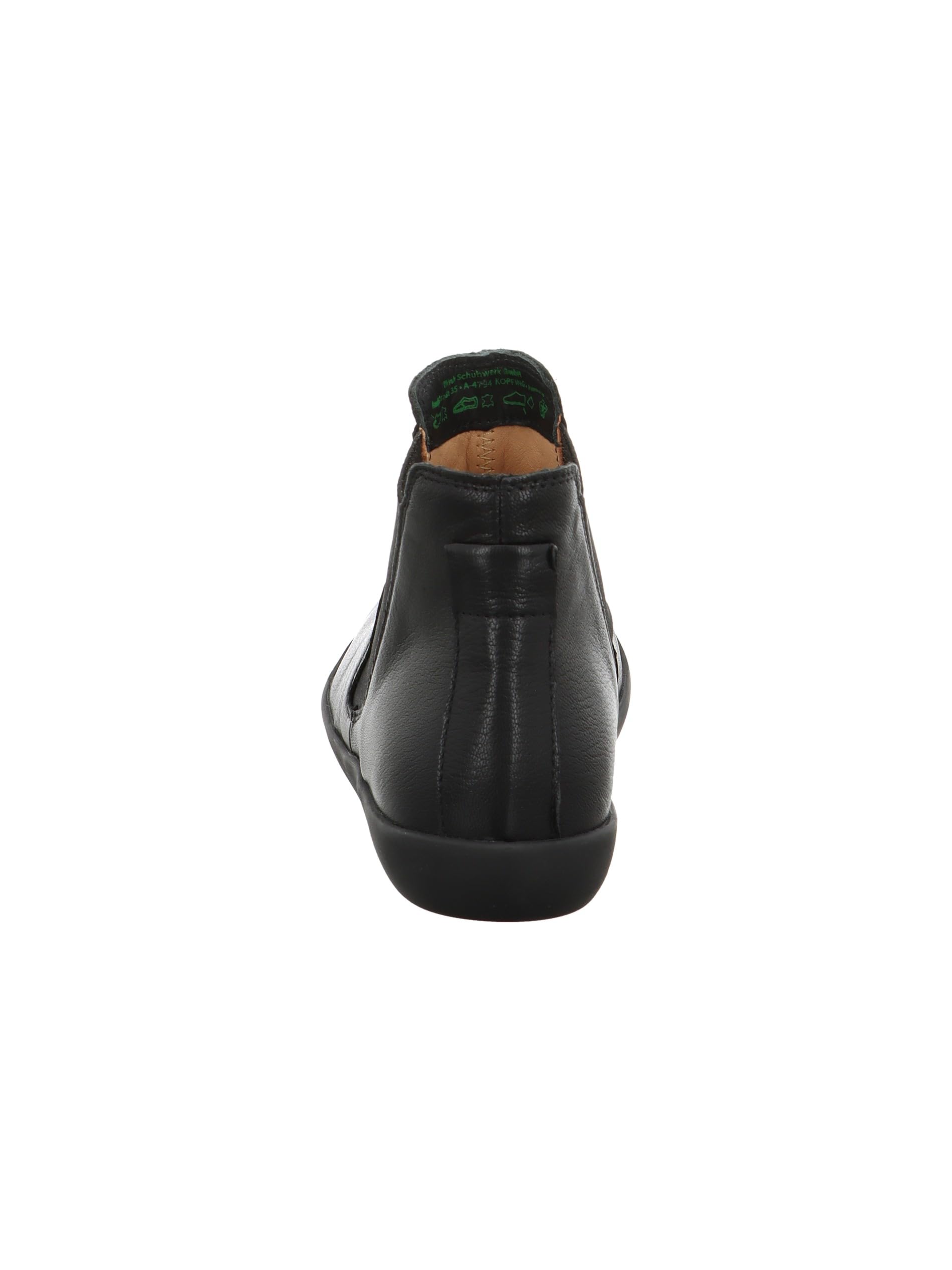 Think Derby chaussure femme cuir noir doublure cuir marche