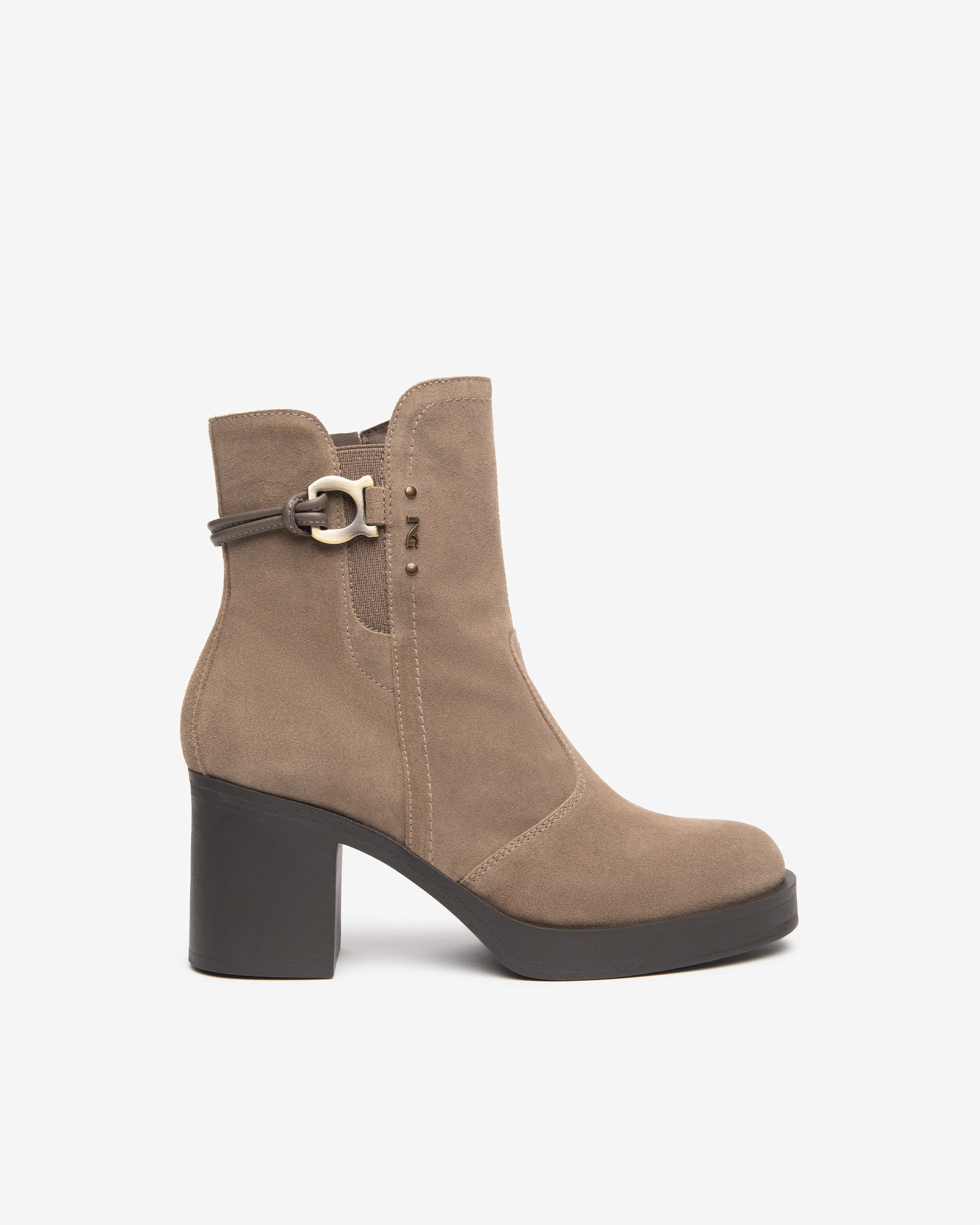 NeroGiardini Bottines femme cuir velours talon 75 mm
