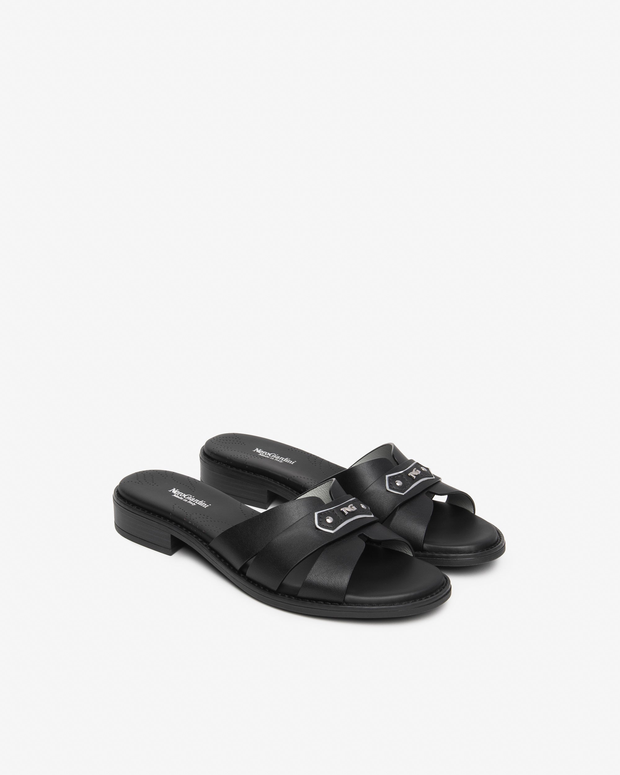 Nerogiardini Mules Femme Cuir Été Confort