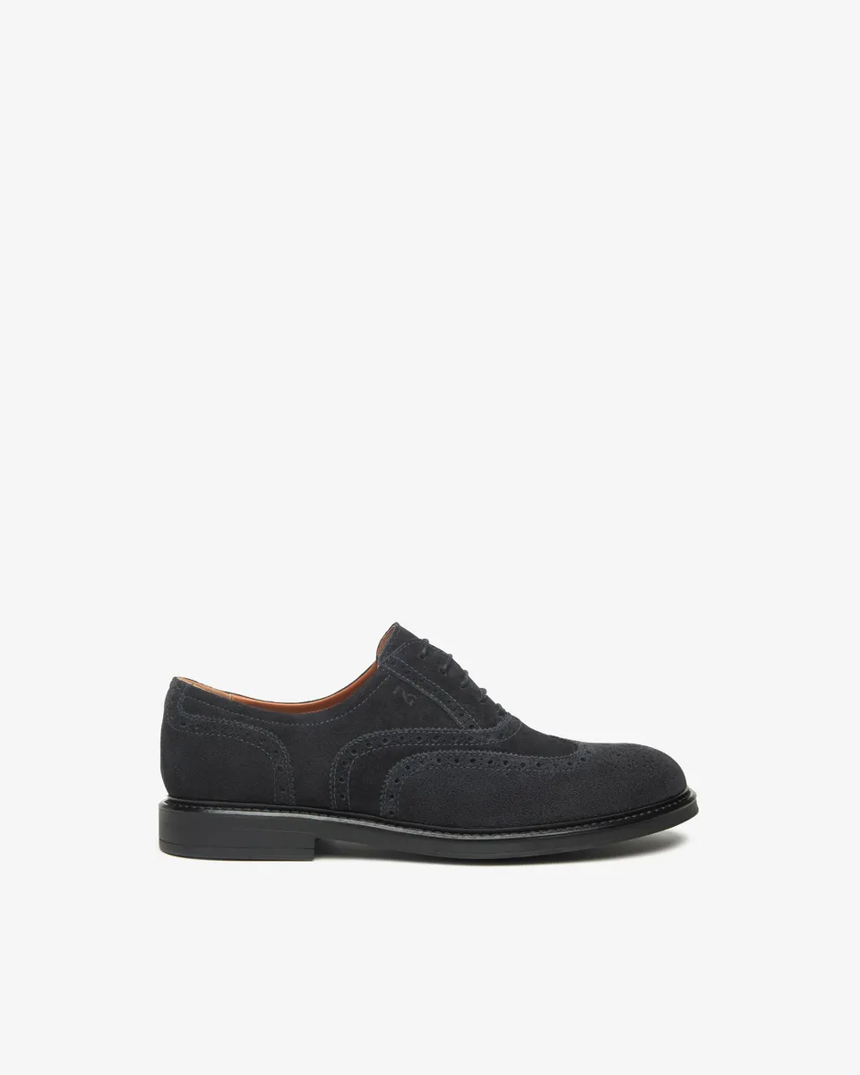 Nerogiardini Chaussures à Lacets Homme Velours Ville