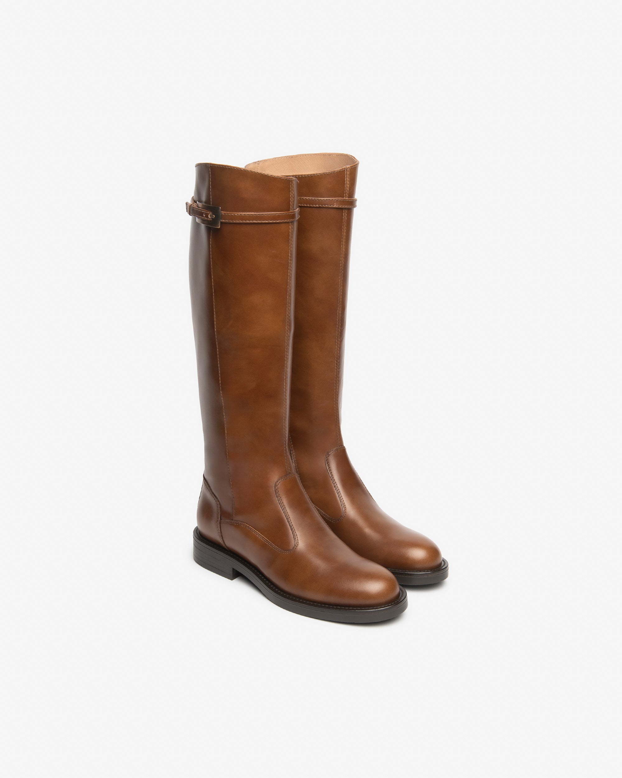 NeroGiardini Bottes Femme Cuir Haute Talon 30mm 38