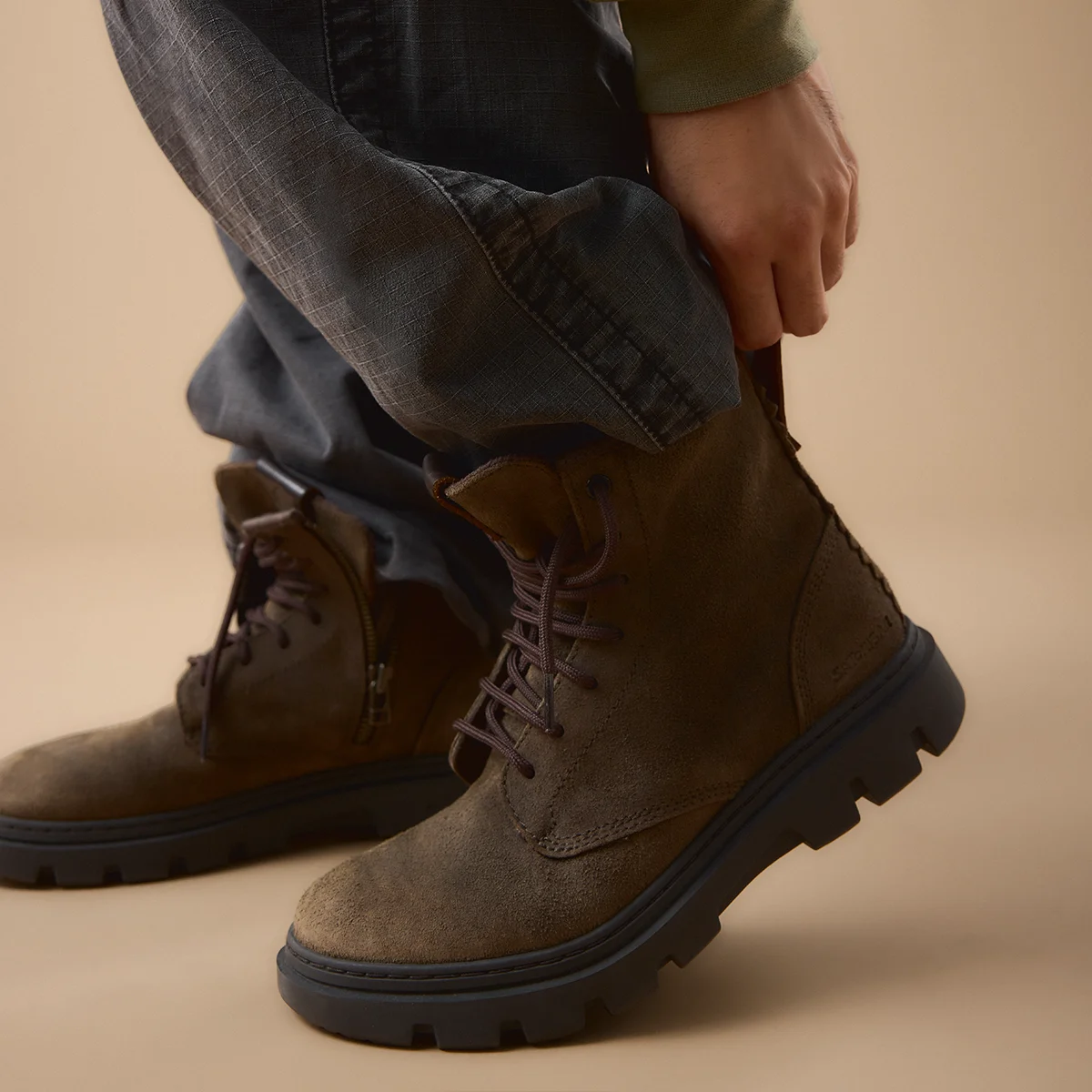 Satorisan Unalome Ziplacer Beluga bottes cuir